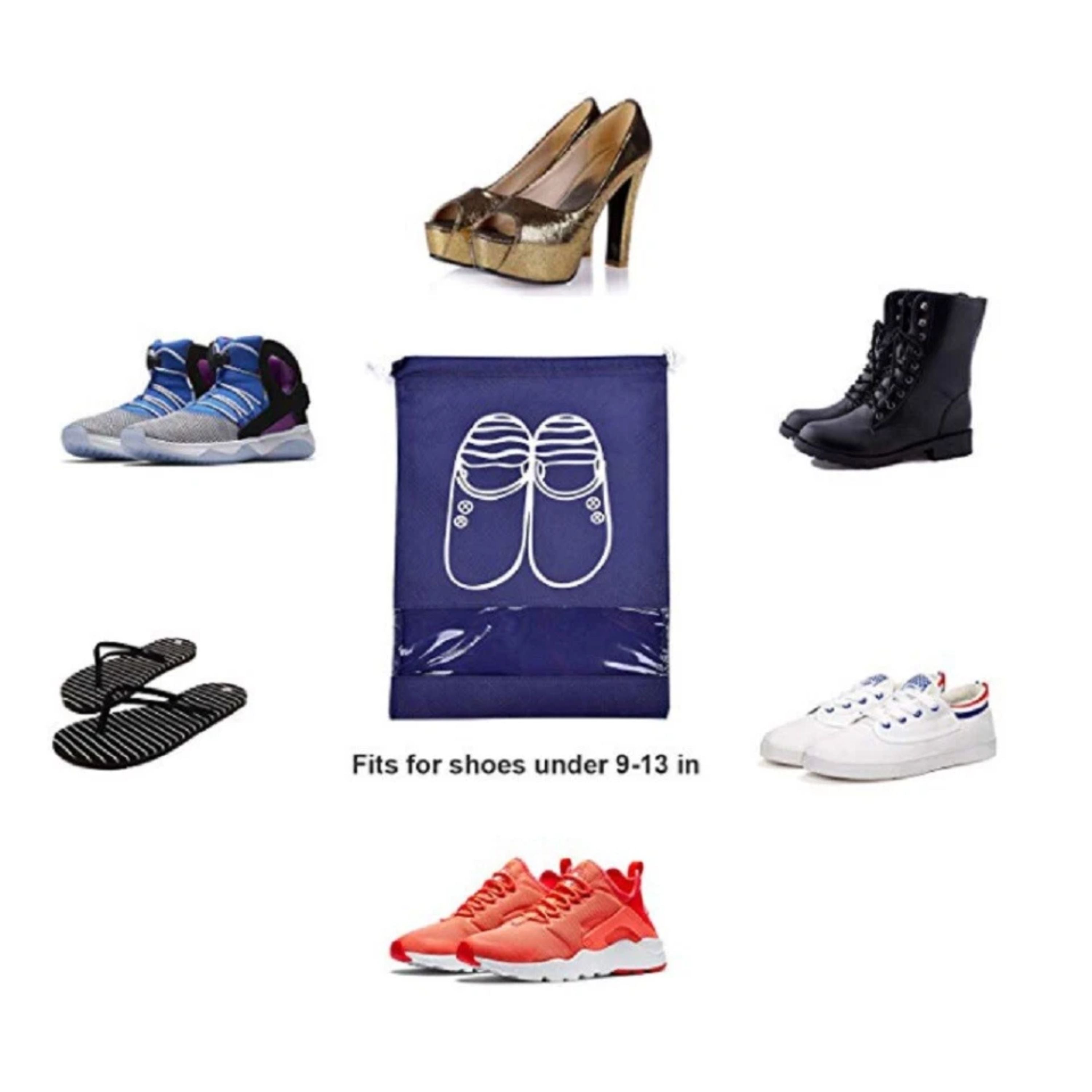 Kitcheniva Dustproof Drawstring Travel Shoe Bags Set 8 Pcs