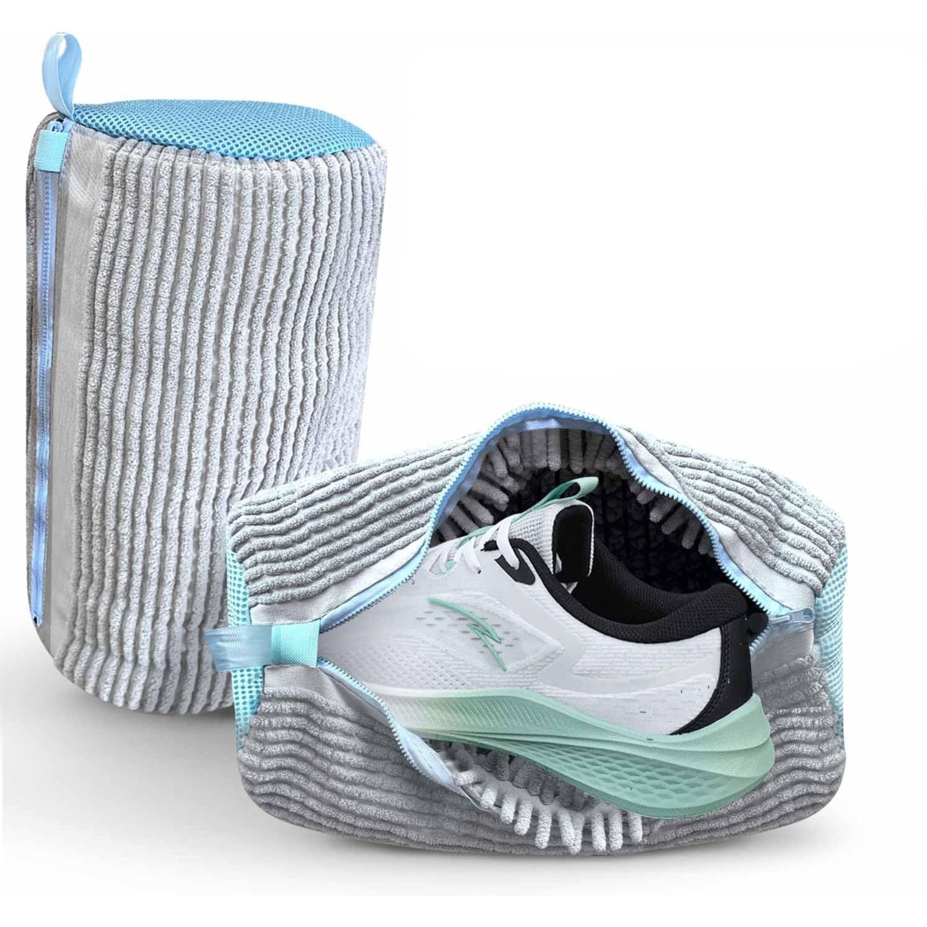 Kitcheniva Padded Shoe Laundry Bag for Washing Machine Gray 1 Pcs