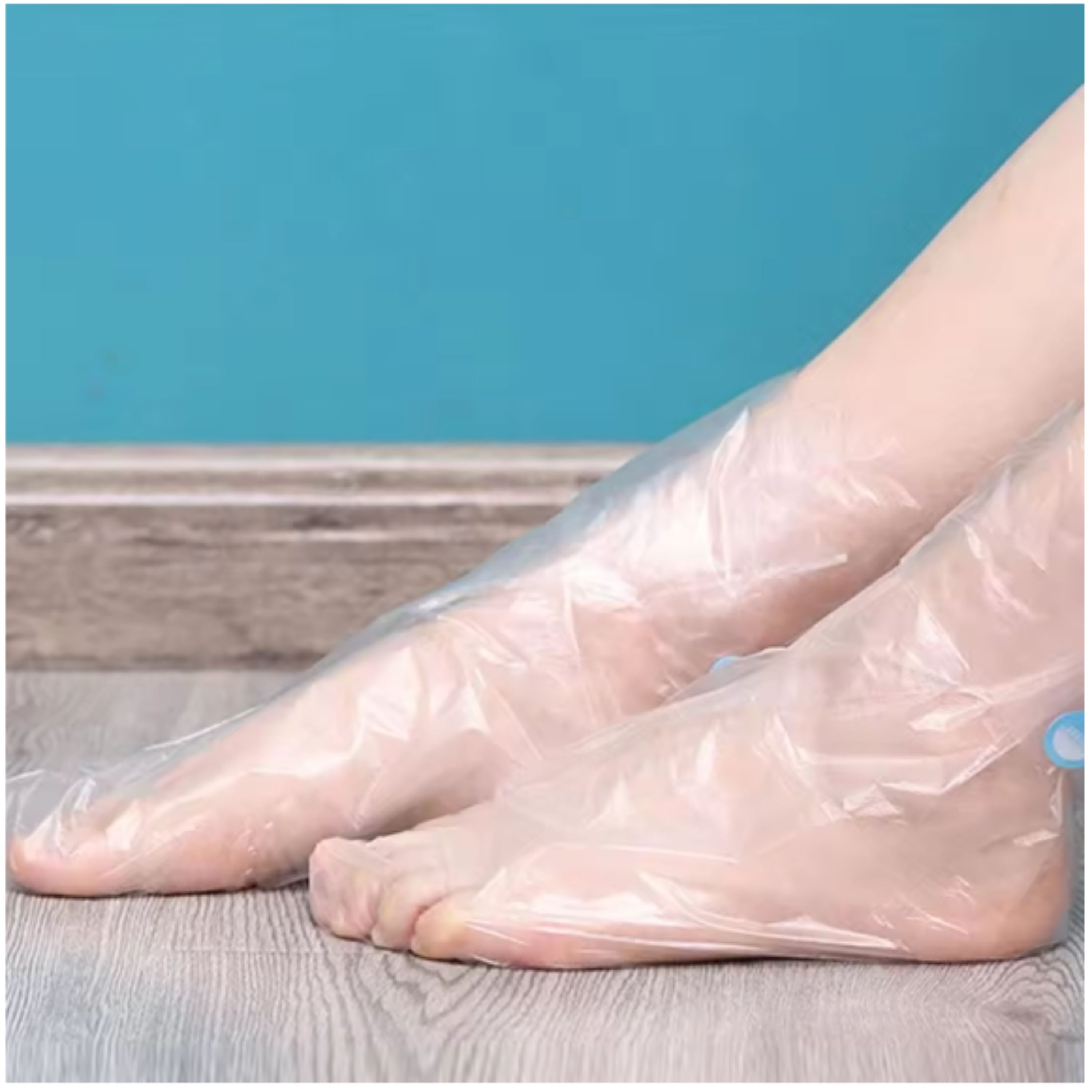 Kitcheniva Disposable Waterproof Foot Mask Covers 100 Pcs - For Spa, Foot Care, Pedicure