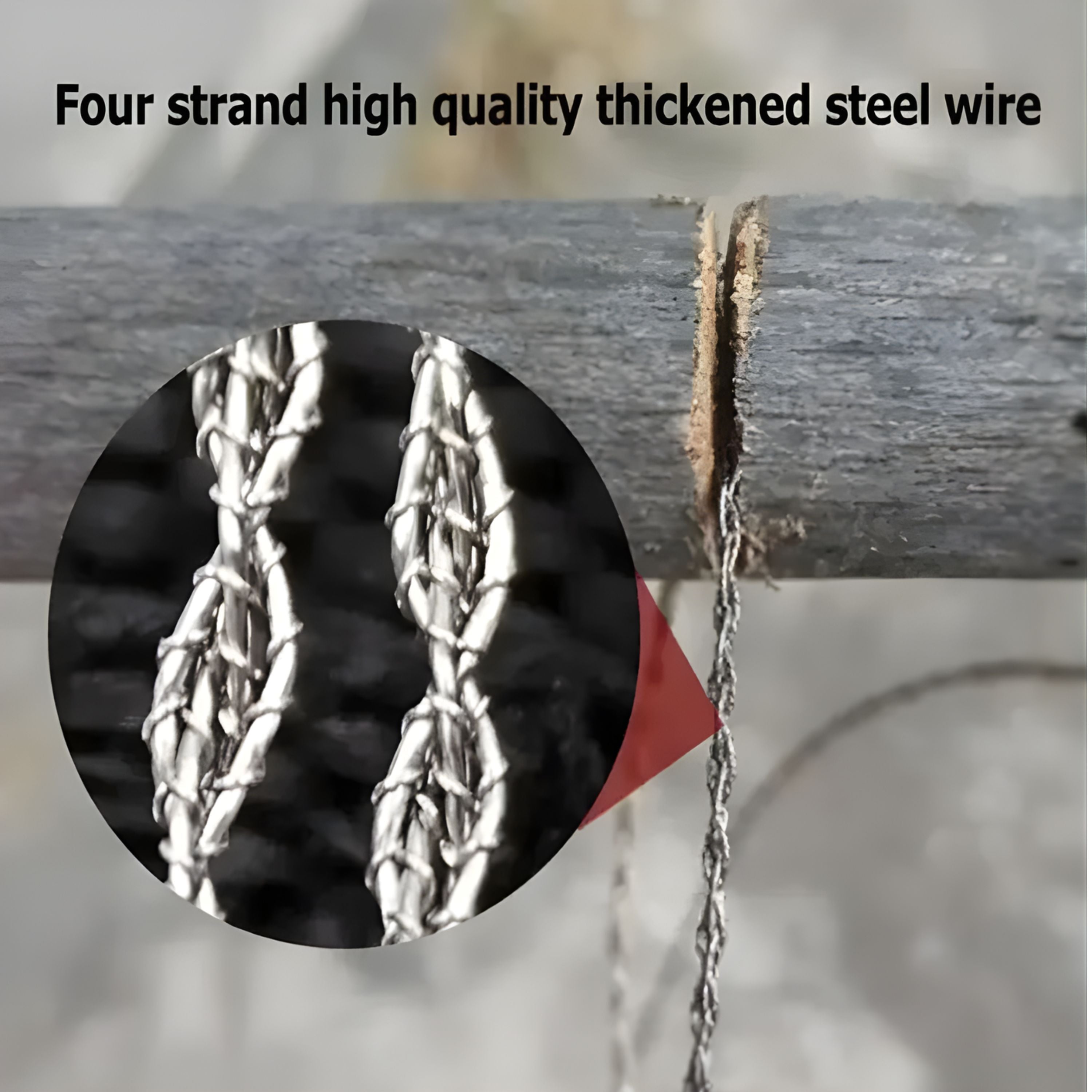 Kitcheniva Mini Portable Stainless Steel Wire Saw - For Camping, Outdoors, DIY Projects, Arts & Crafts