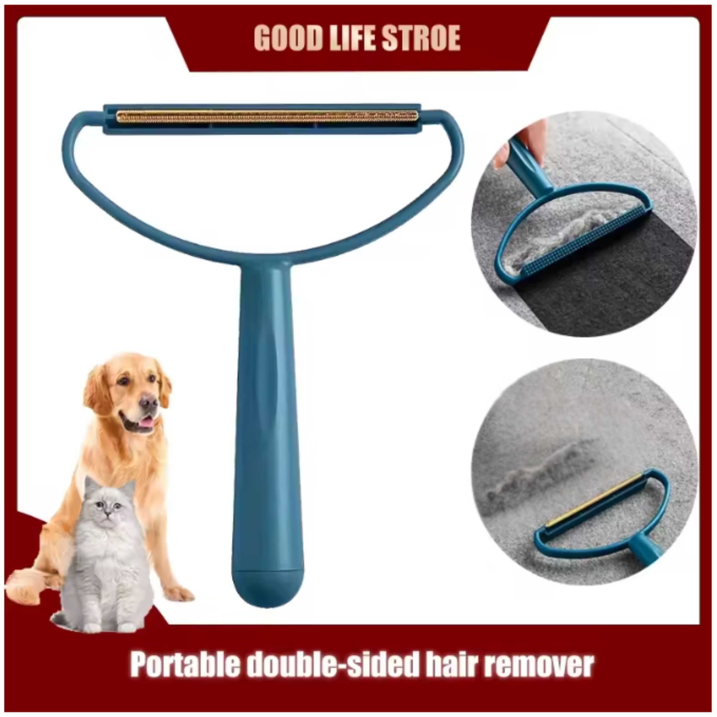 Kitcheniva Plastic Manual Fabric Shaver Lint Remover, Blue - Removes Dust, Pet Hair & Lint
