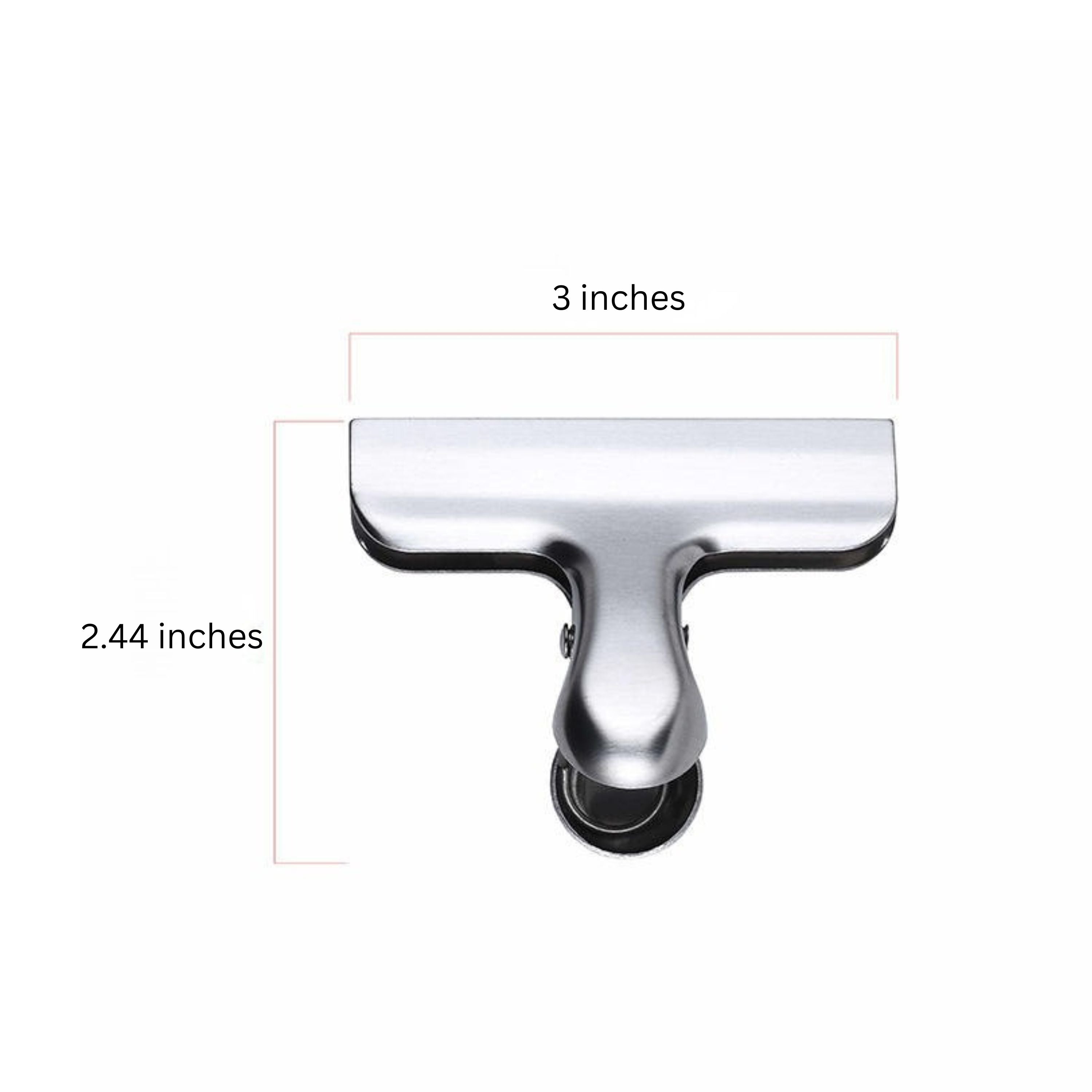 Kitcheniva 3" Stainless Steel Chip Clips 10 Pcs