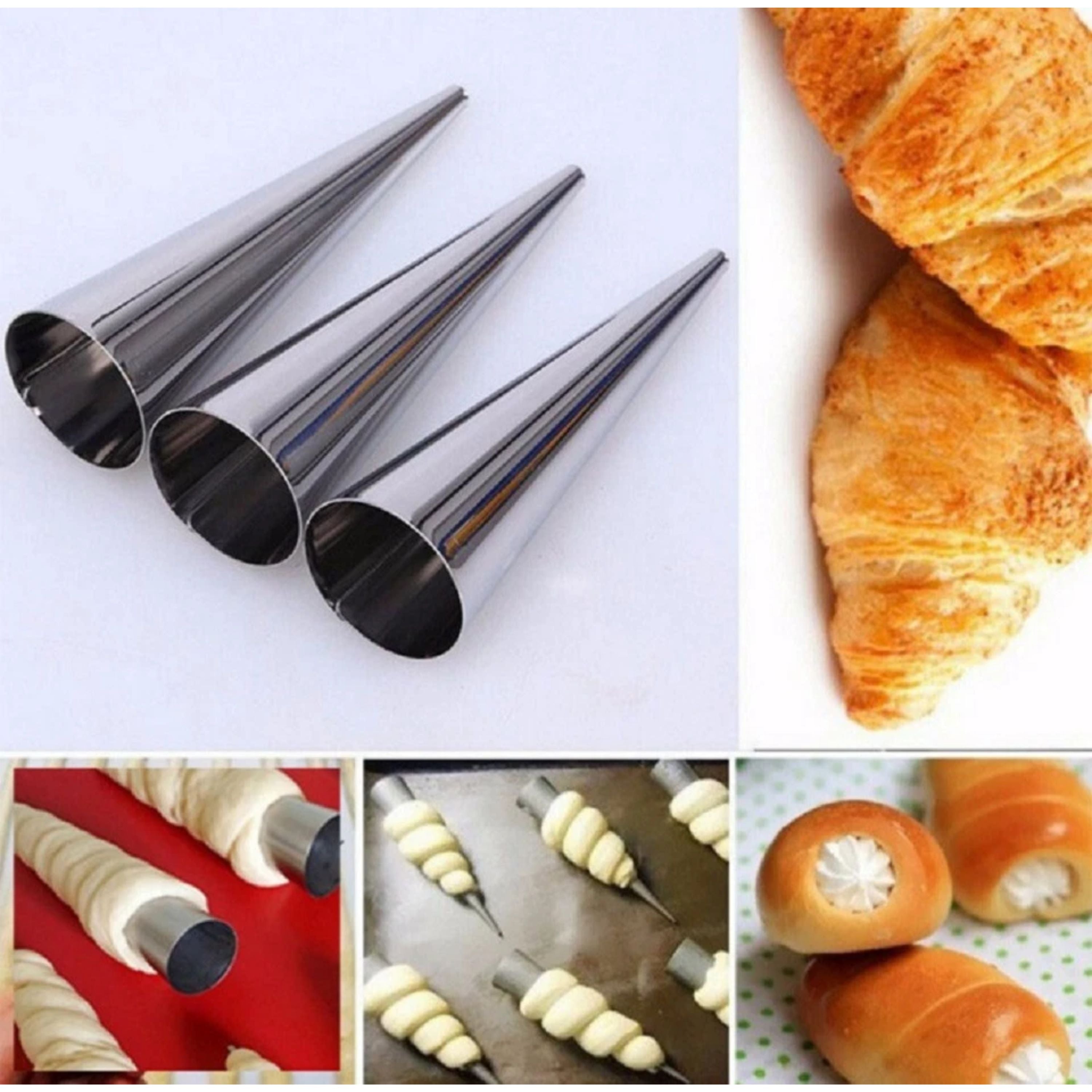Kitcheniva Stainless Steel Pastry Molds Set 12 Pcs