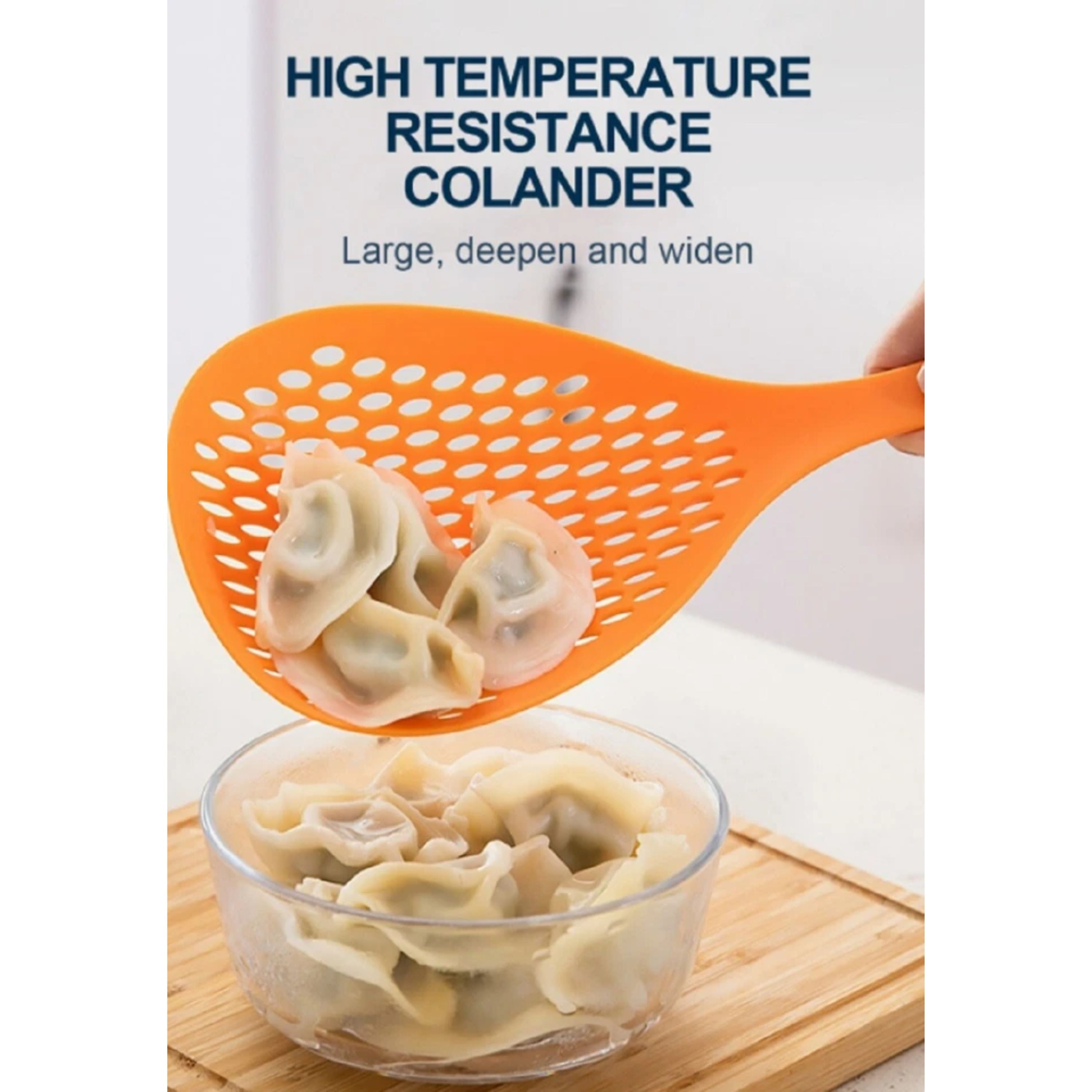 Kitcheniva Scoop Colander Strainer Spoon With Handle
