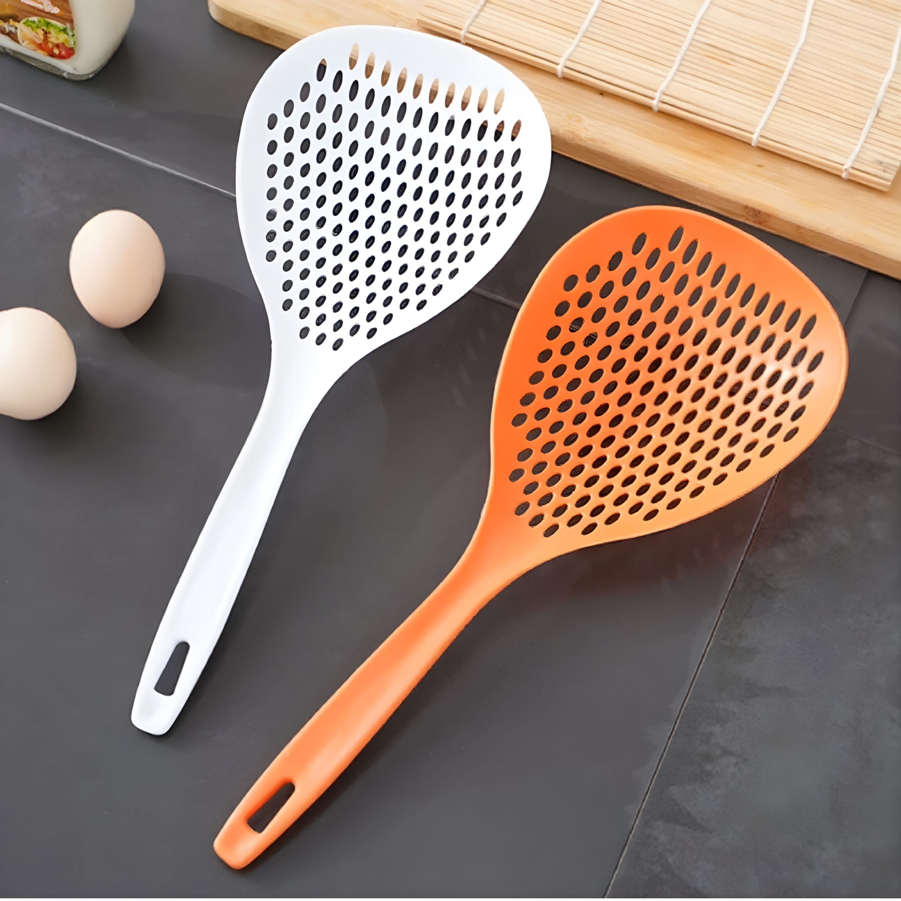 Kitcheniva Scoop Colander Strainer Spoon With Handle
