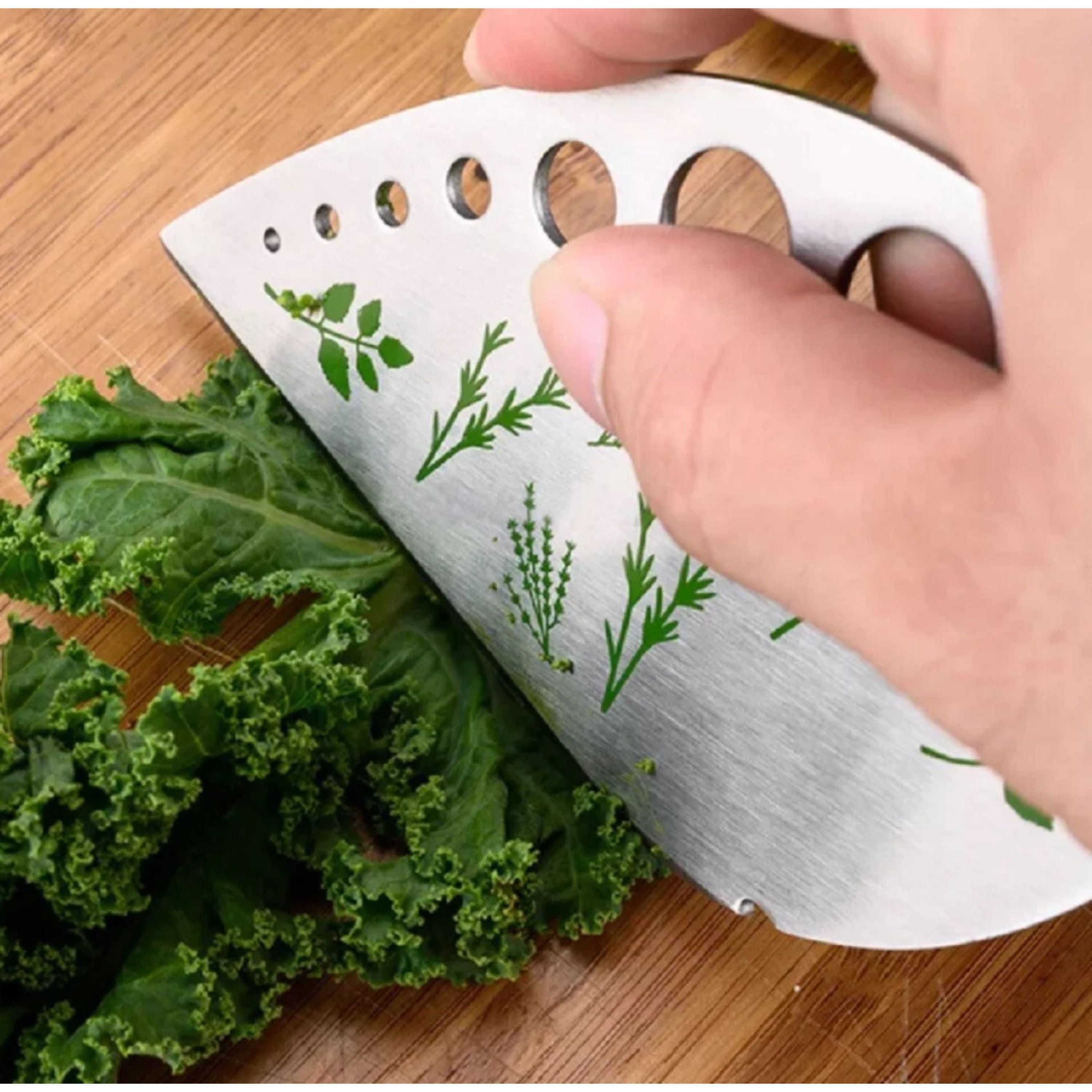 Kitcheniva 9-Hole Leaf Herb Stripper Peeler Tool
