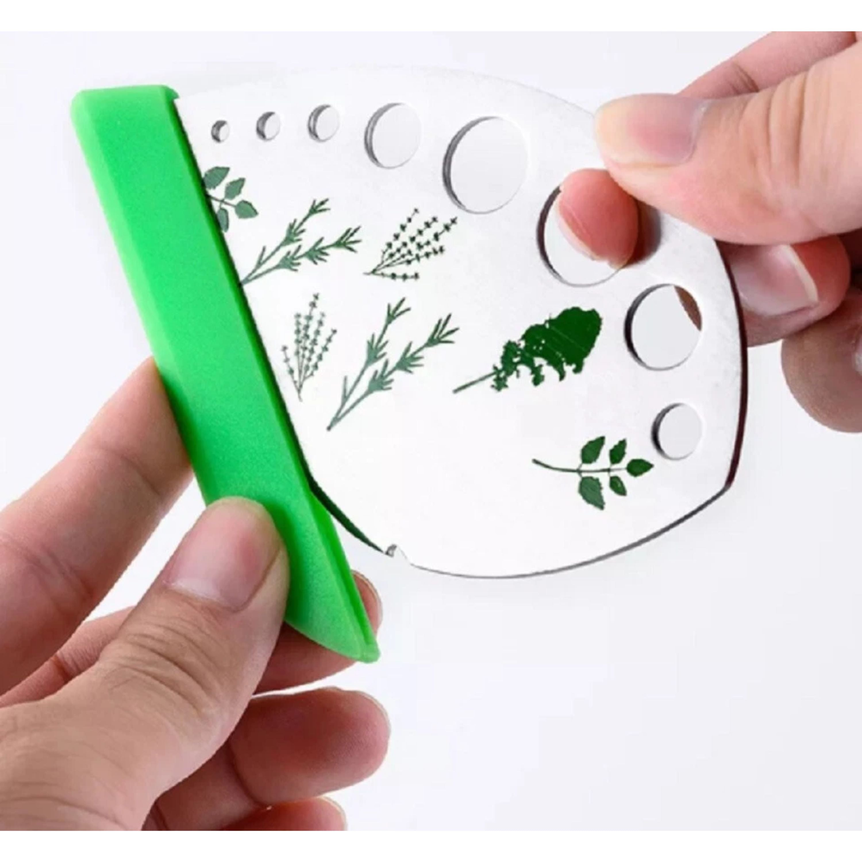 Kitcheniva 9-Hole Leaf Herb Stripper Peeler Tool