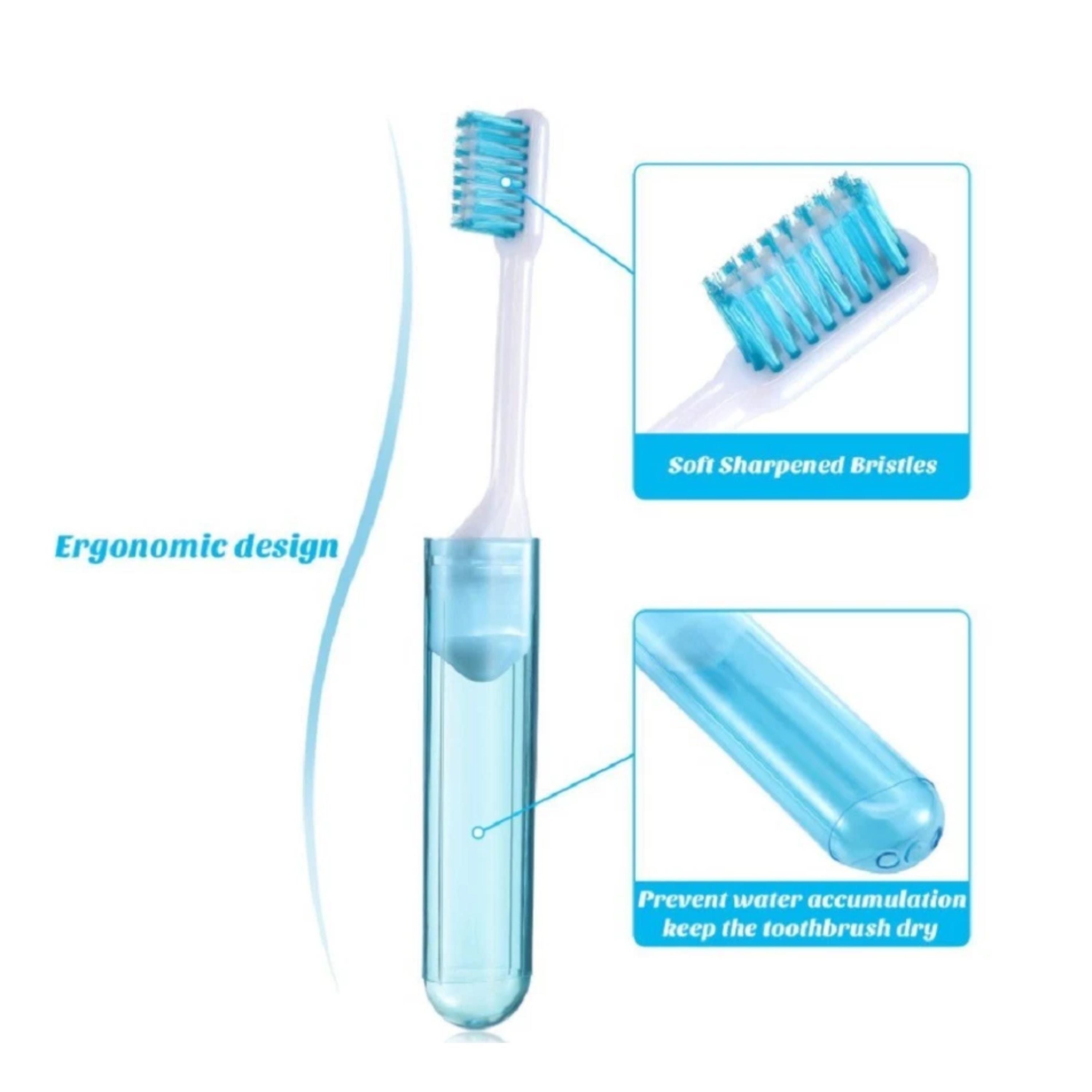 Kitcheniva Portable Travel Toothbrush With Protective Case