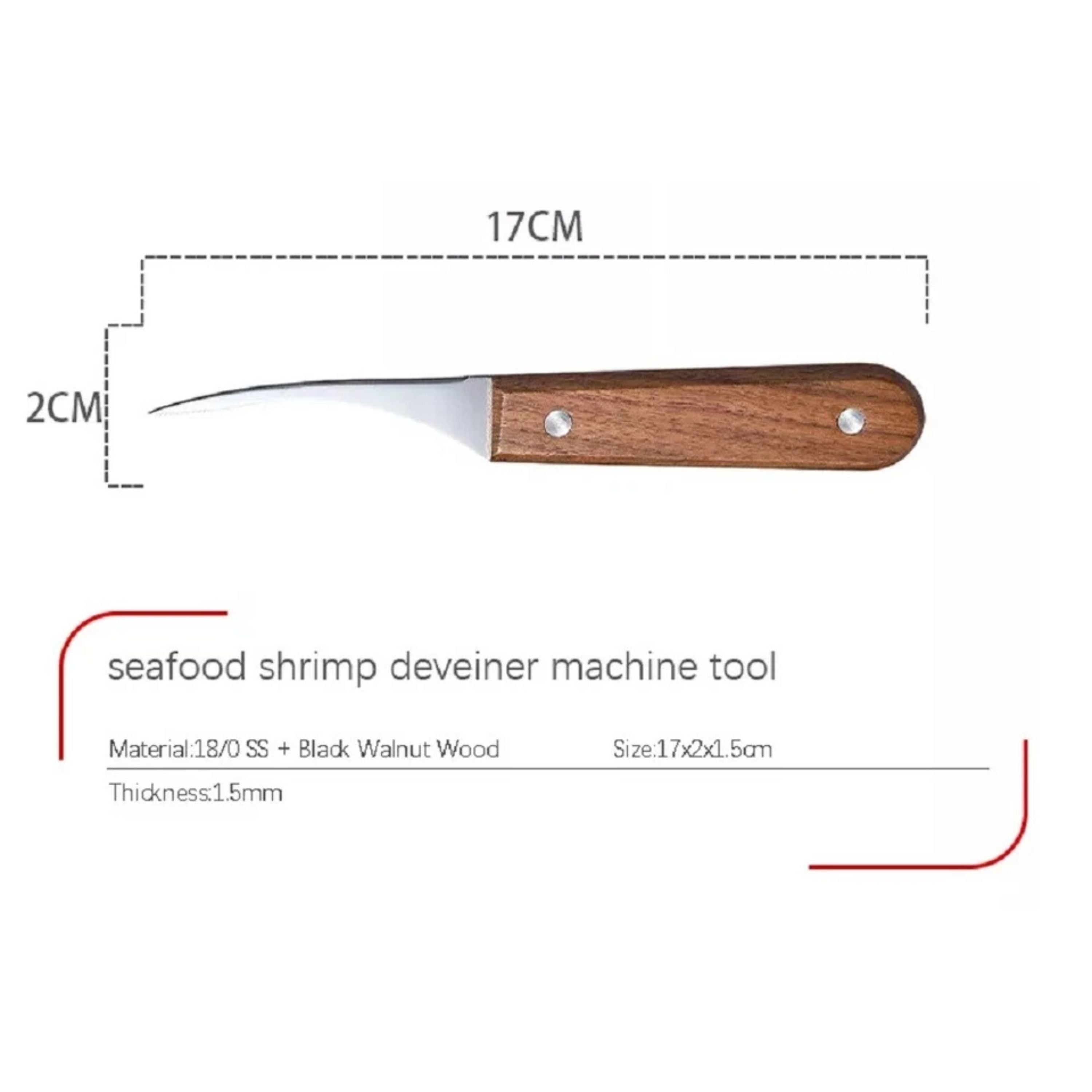 Kitcheniva Stainless Steel Shrimp Peeler & Deveiner Set 2 Pcs