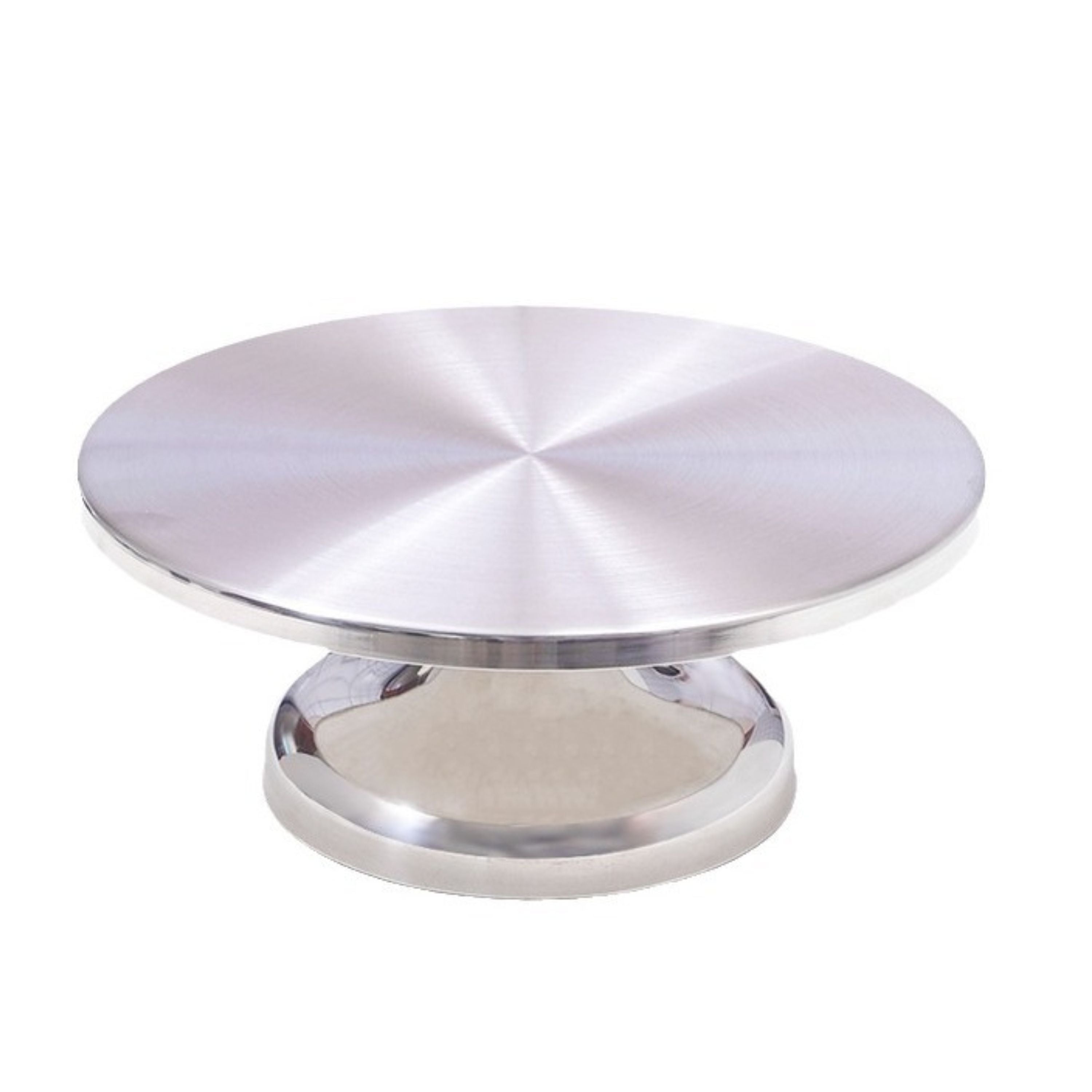 Kitcheniva 12" Premium Stainless Steel Revolving Cake Decorating Turntable Stand with 360 Rotation for Simple Operations