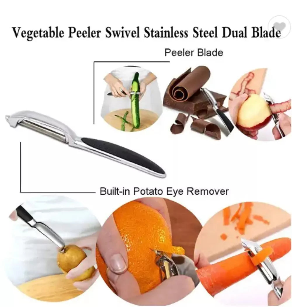 Kitcheniva Stainless Steel Vegetable & Fruit Peeler Set