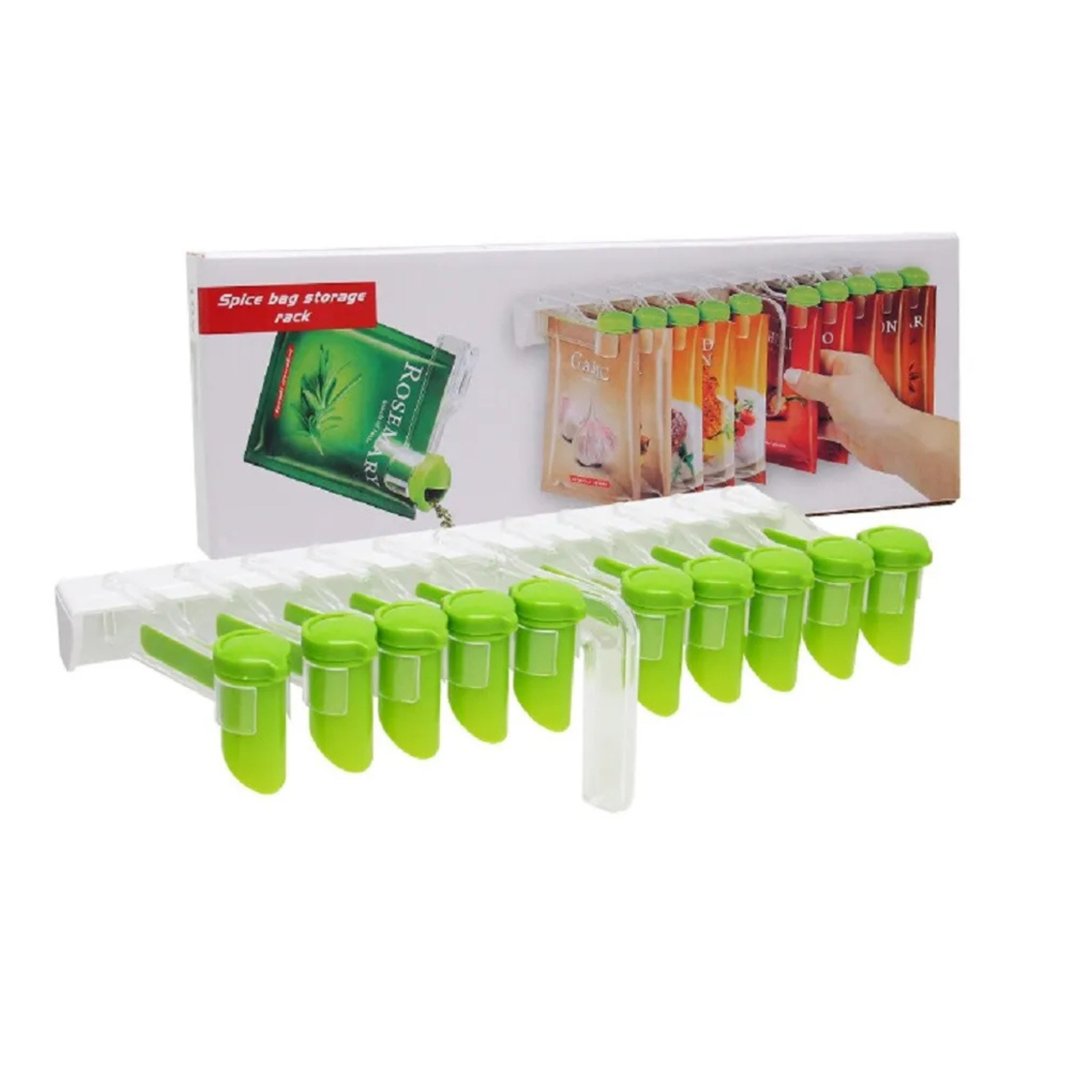 Kitcheniva Wall Mount Seasoning Bag Storage Rack