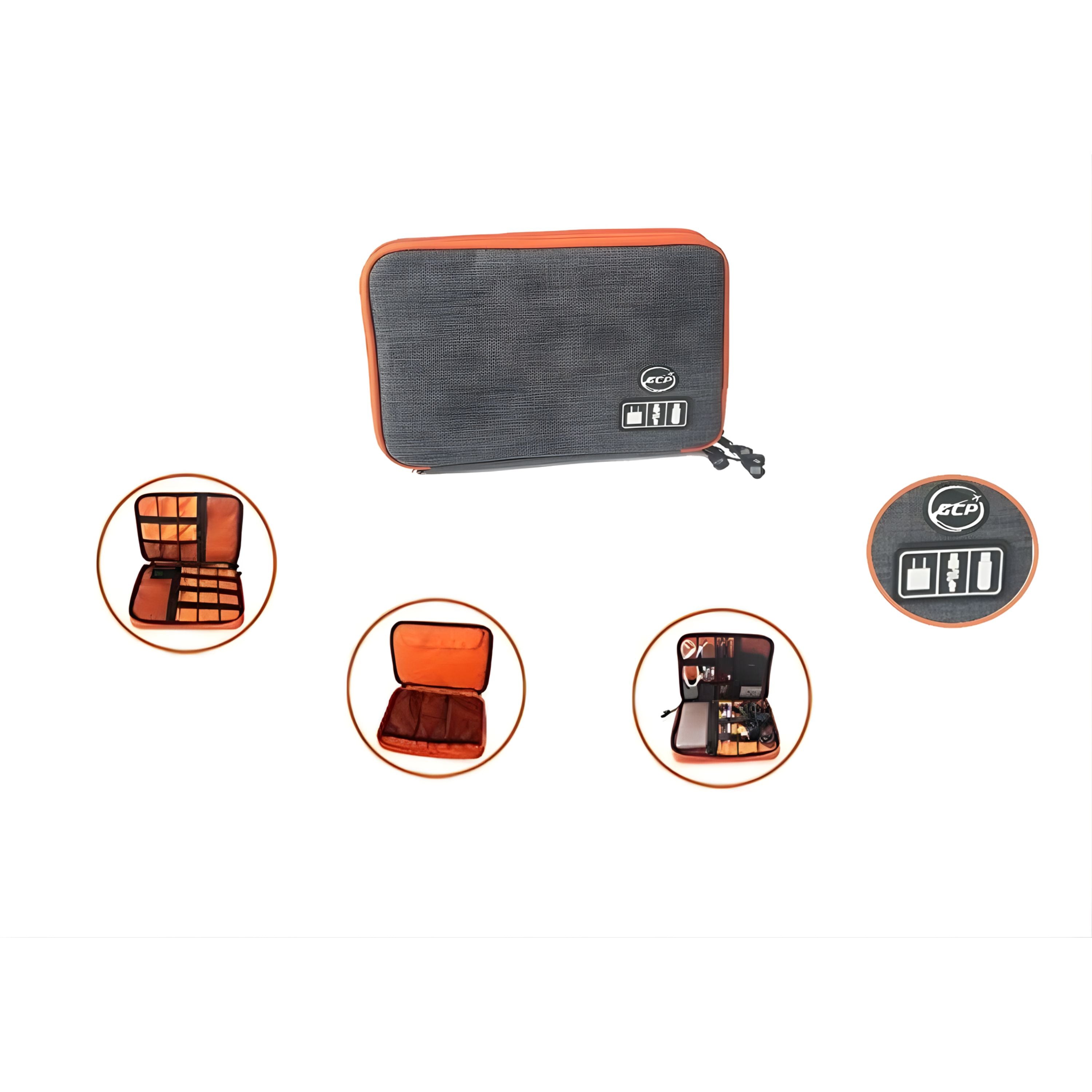 Kitcheniva Portable Double Layers Digital Bag Electronics Organizer