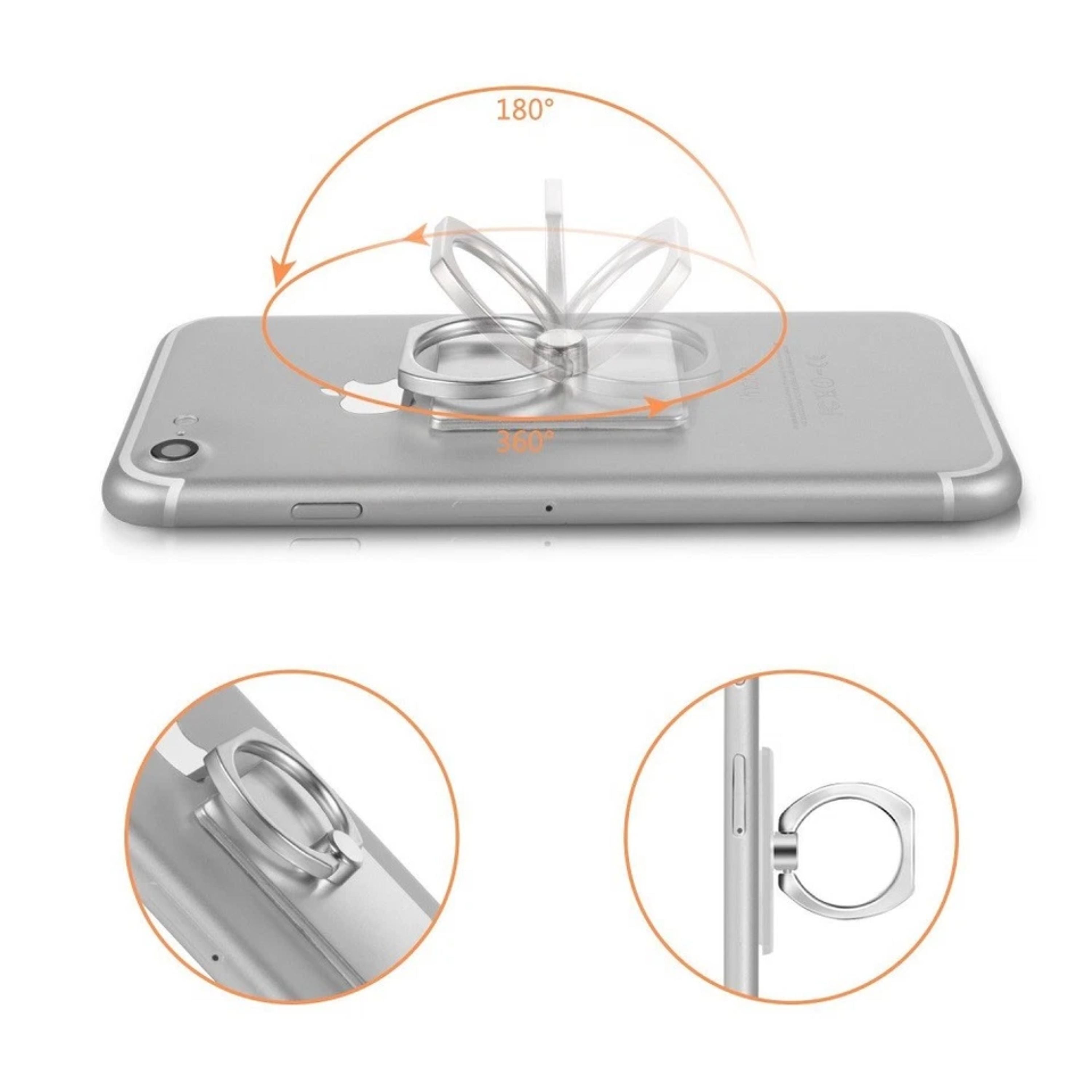 Kitcheniva 360° Universal Rotating Finger Ring Stand Holder 4 Pcs