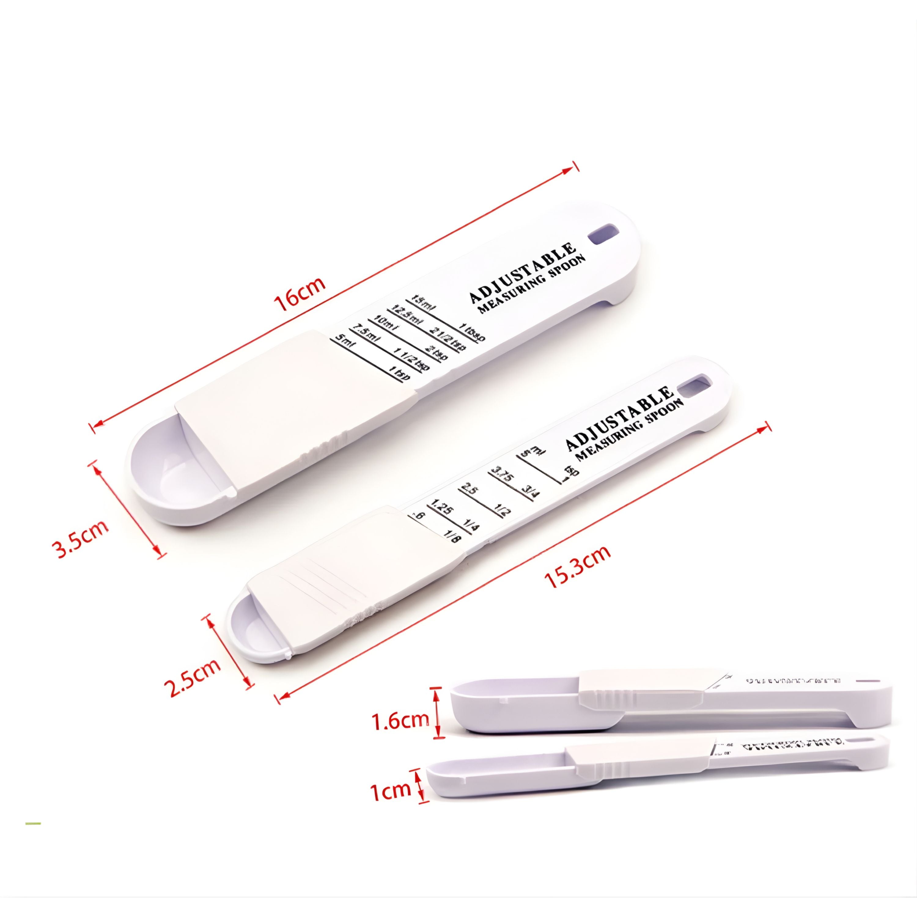 Kitcheniva Adjustable Measuring Spoon Set 2 Pcs