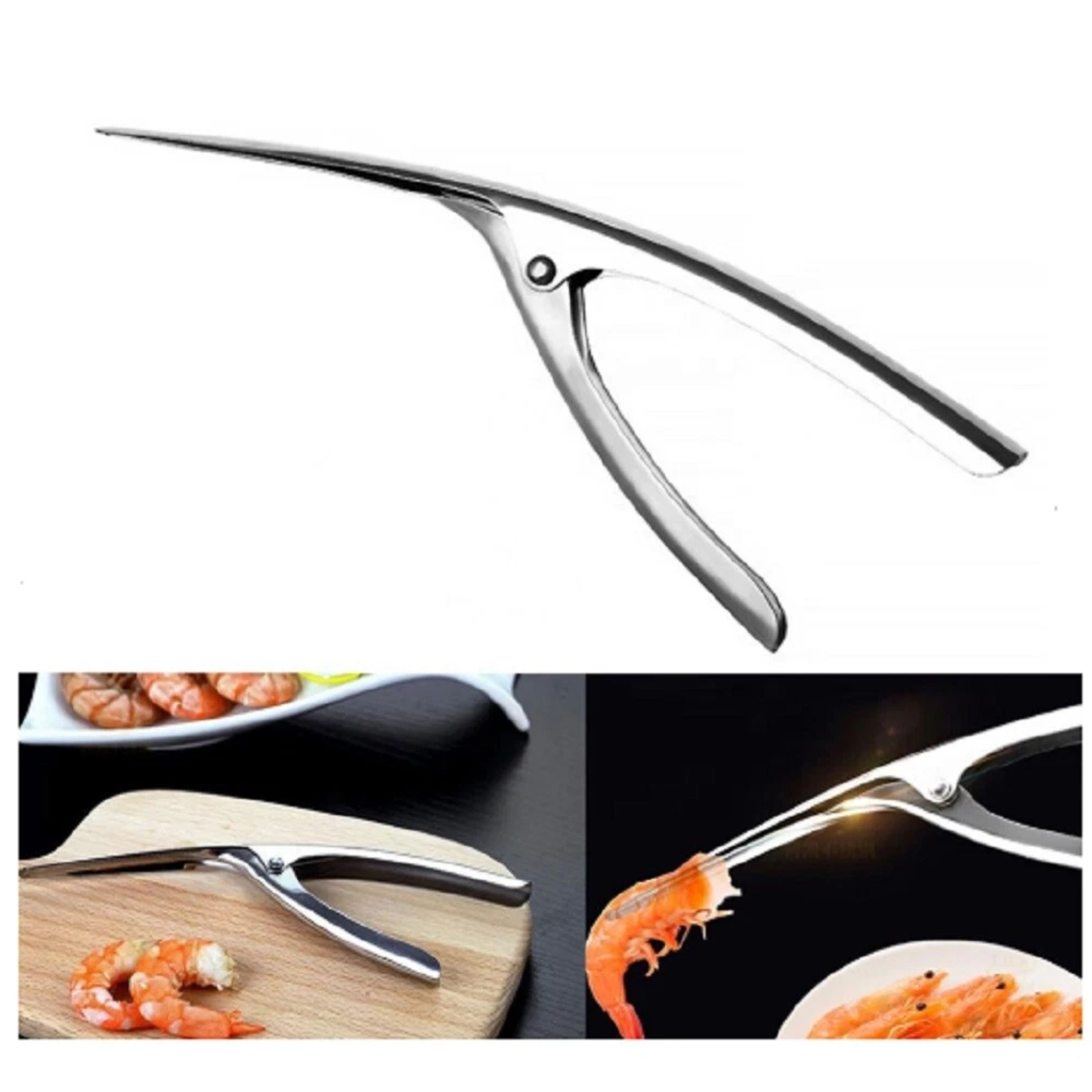 Kitcheniva Stainless Steel Prawn Peeler Shrimp Deveiner