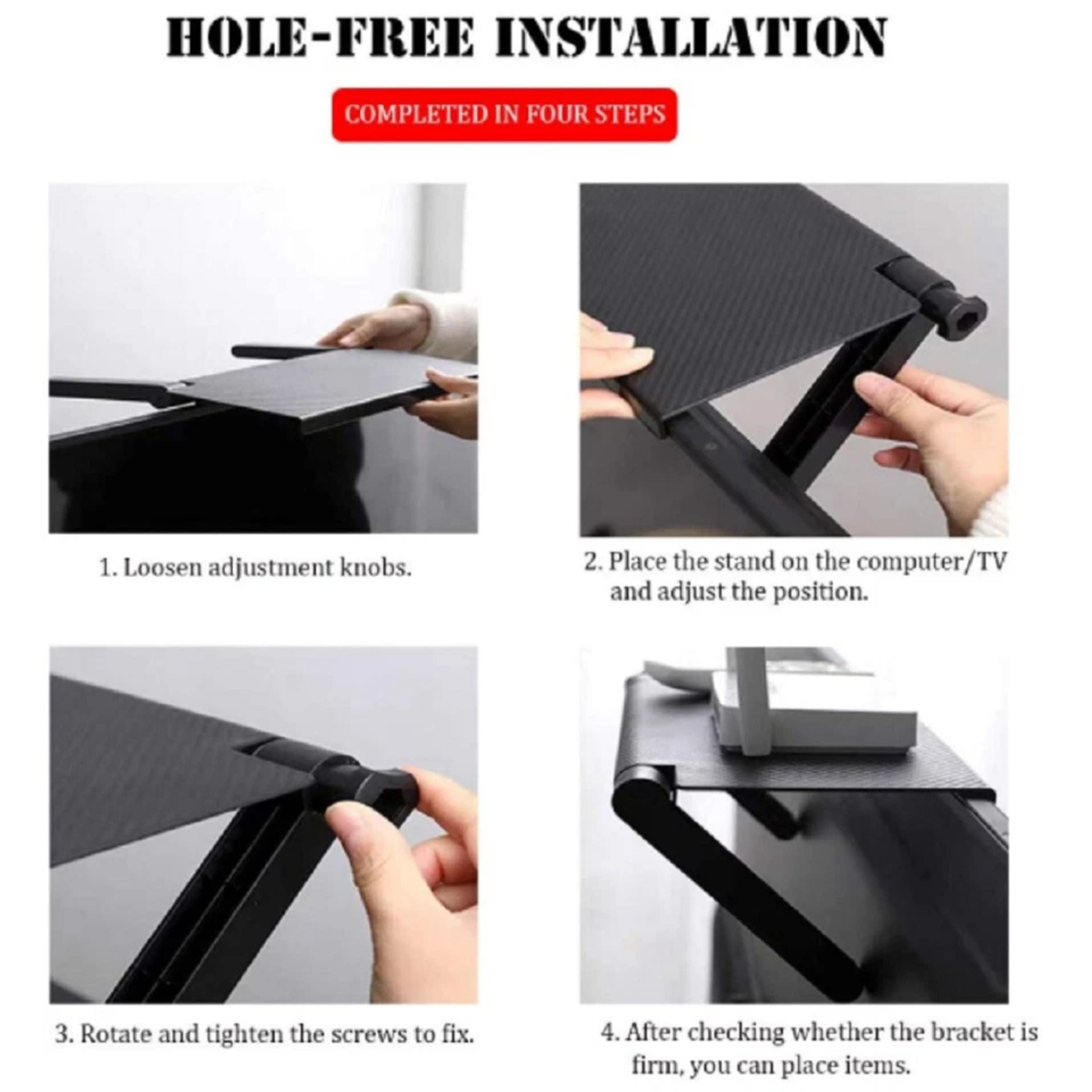 Kitcheniva Adjustable TV Computer Screen Top Shelf