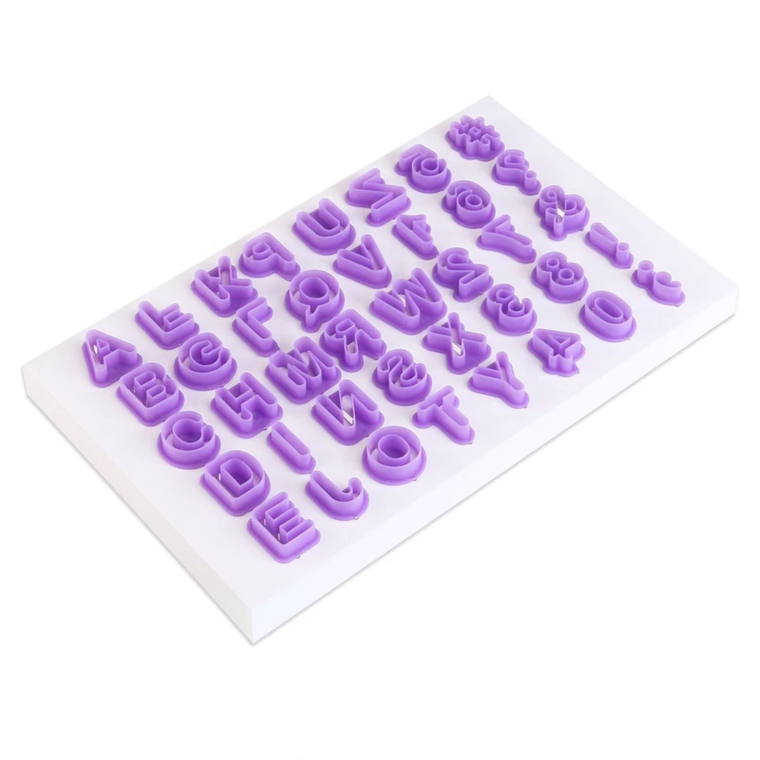 Kitcheniva Alphabet Number Fondant Cake Decorating Set 40 Pcs