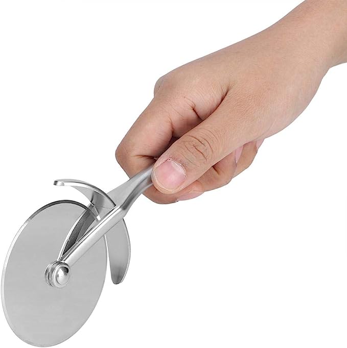 Kitcheniva Zinc Alloy Round Pizza Cutter Knife Pizza Roller Wheel Kitchen