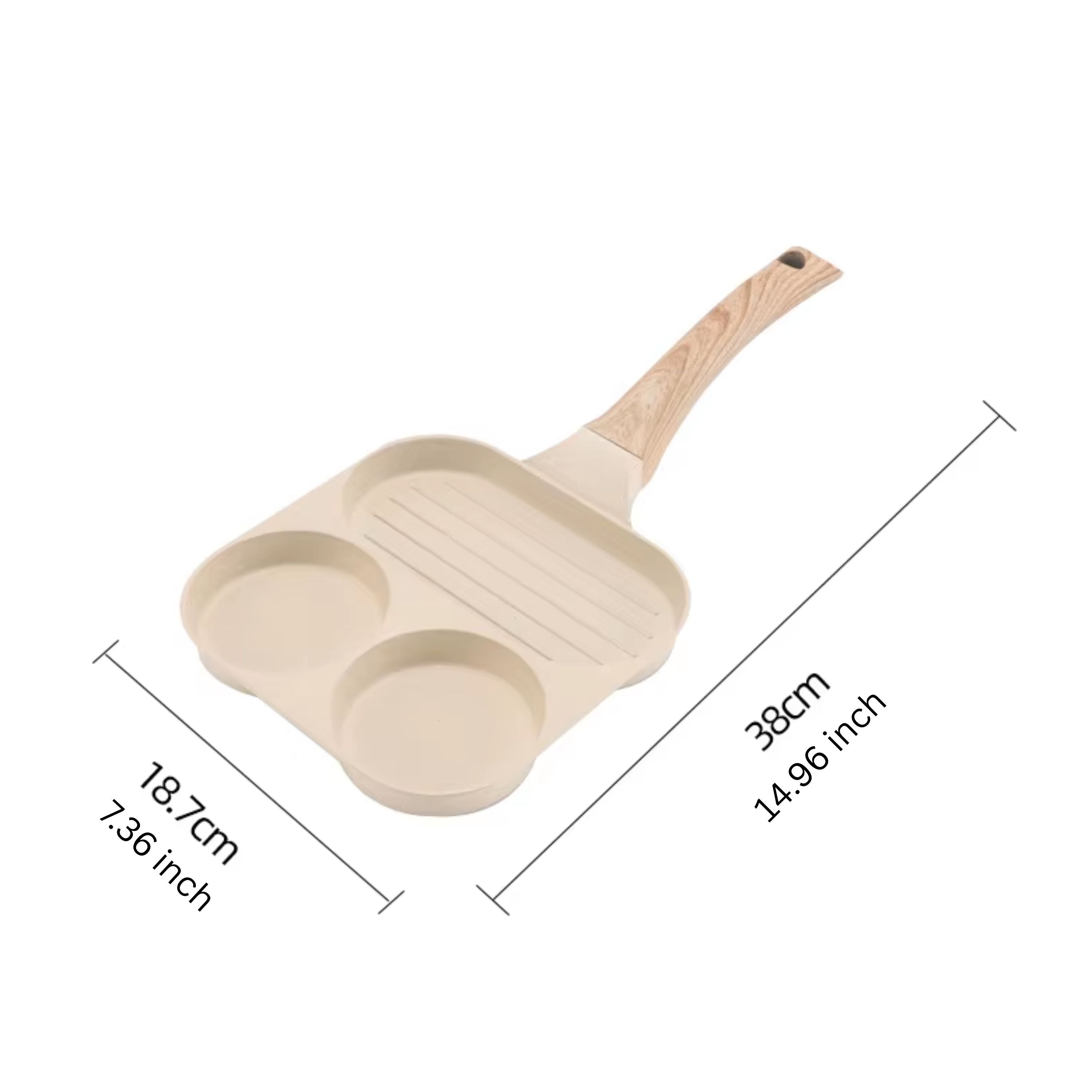 Kitcheniva Three-Hole Nonstick Egg & Sausage Frying Pan