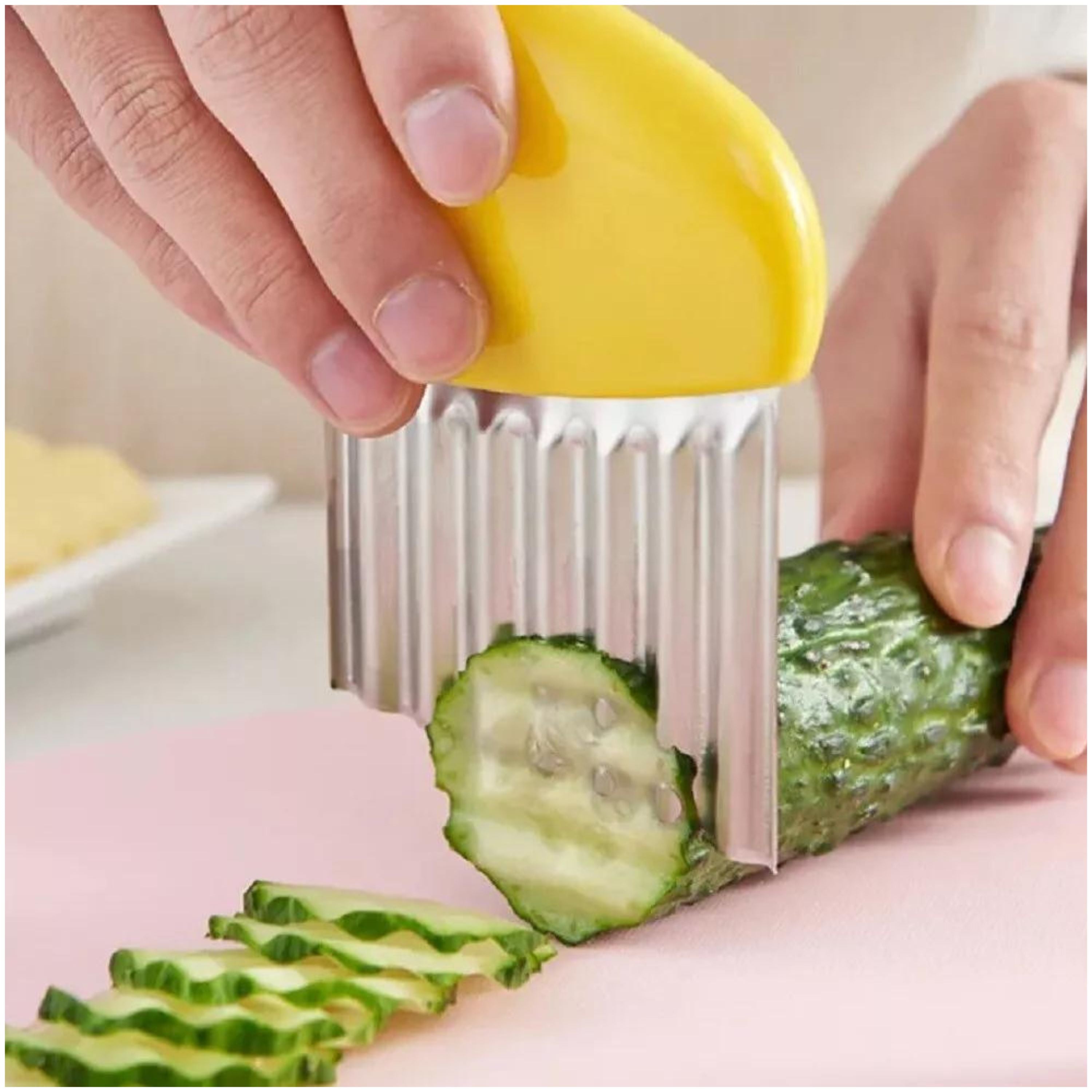 Kitcheniva Wavy Crinkle Cutter Set 4 Pcs