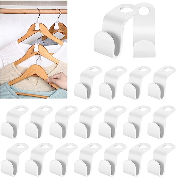 Kitcheniva Stackable Clothes Connection Hook Organizing Hangers