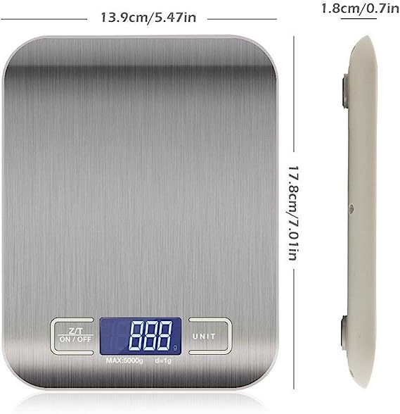 Kitcheniva Food Diet Postal Scale Weight Balance 1-5000KG