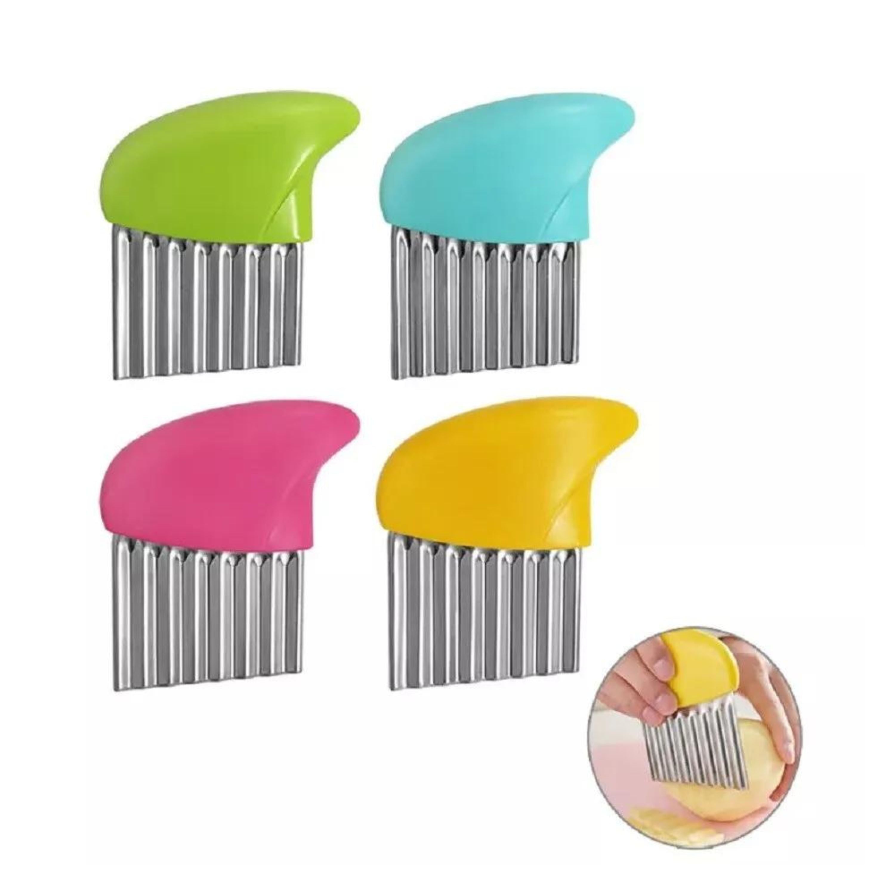 Kitcheniva Wavy Crinkle Cutter Set 4 Pcs