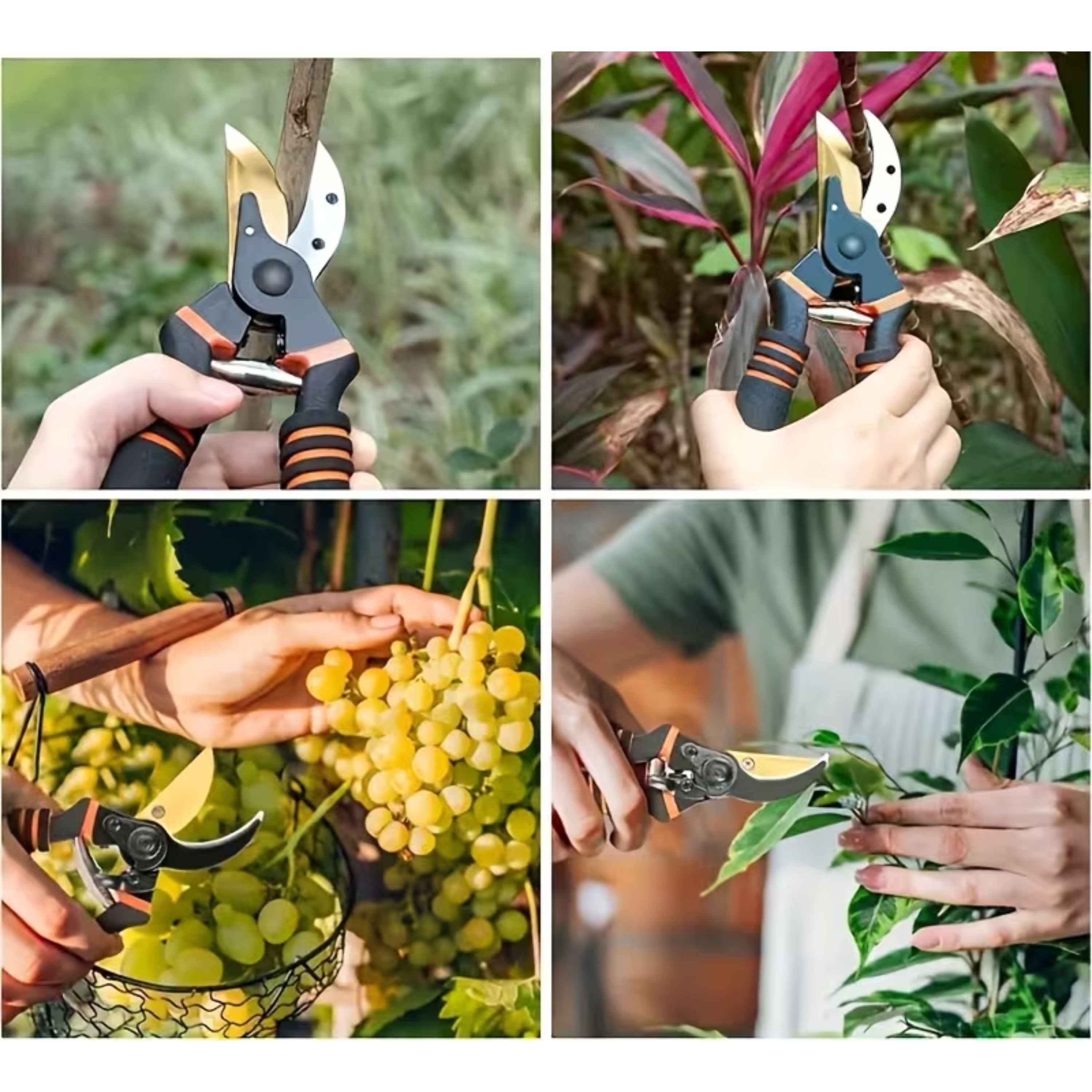 Kitcheniva Titanium Bypass Garden Pruning Shears