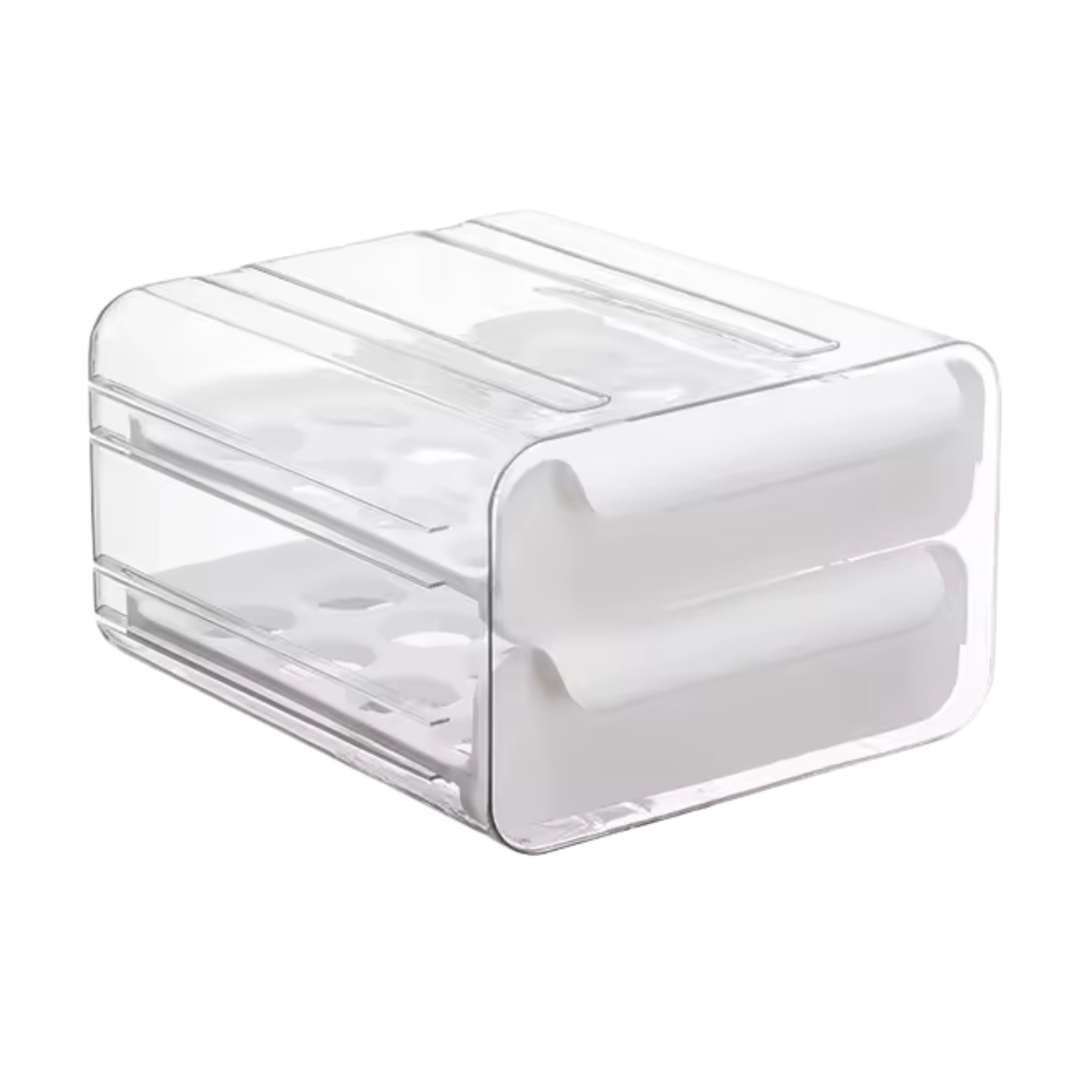 Kitcheniva Stackable Egg Holder Drawer for Refrigerator - Stores up to 32 Eggs