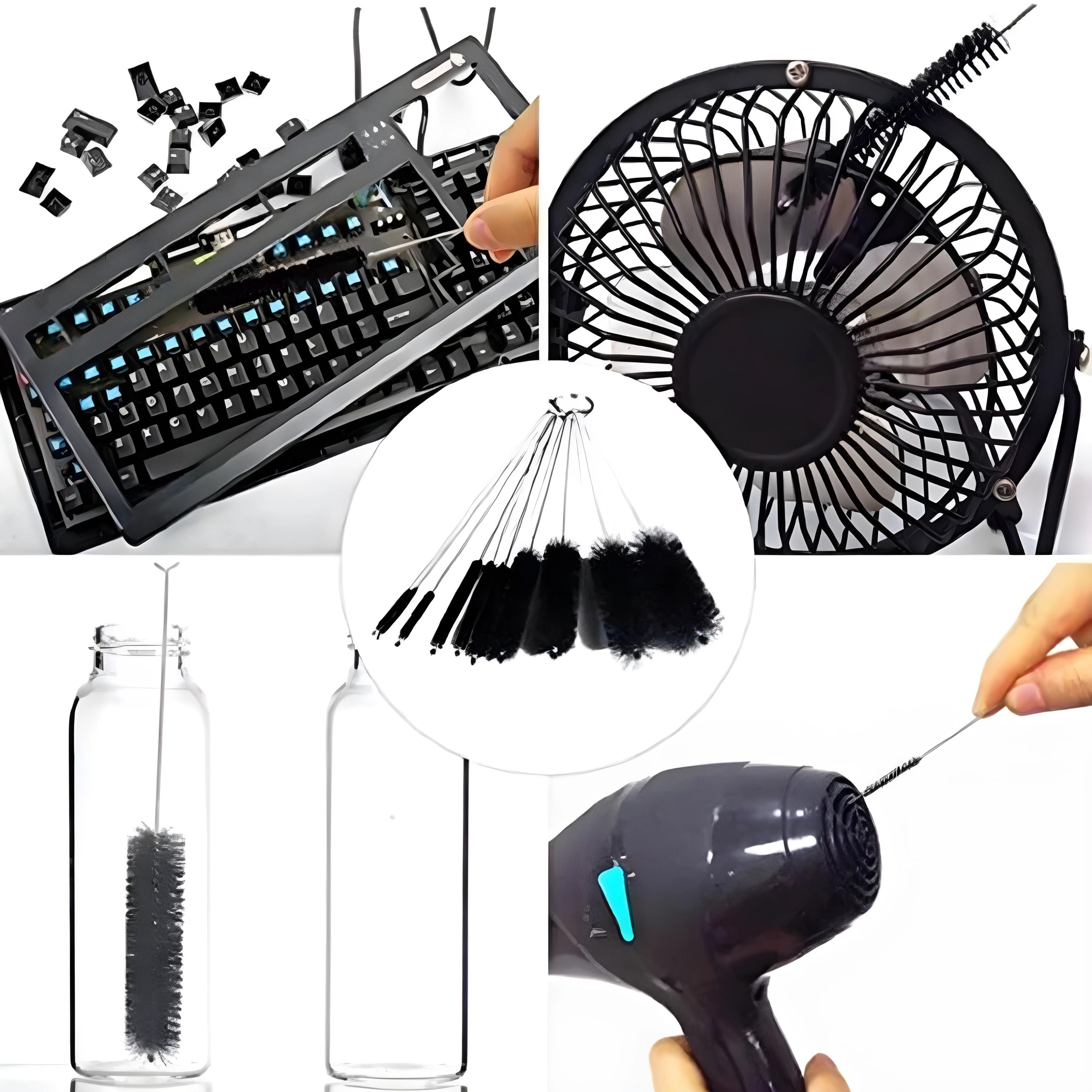 Kitcheniva Nylon Straw Cleaning Brush Set 10 Pcs