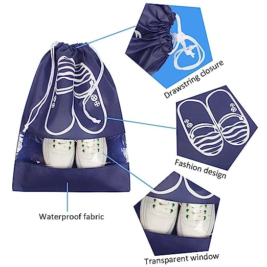 Kitcheniva 8-Pcs Travel Shoe Bags Drawstrings Pouch