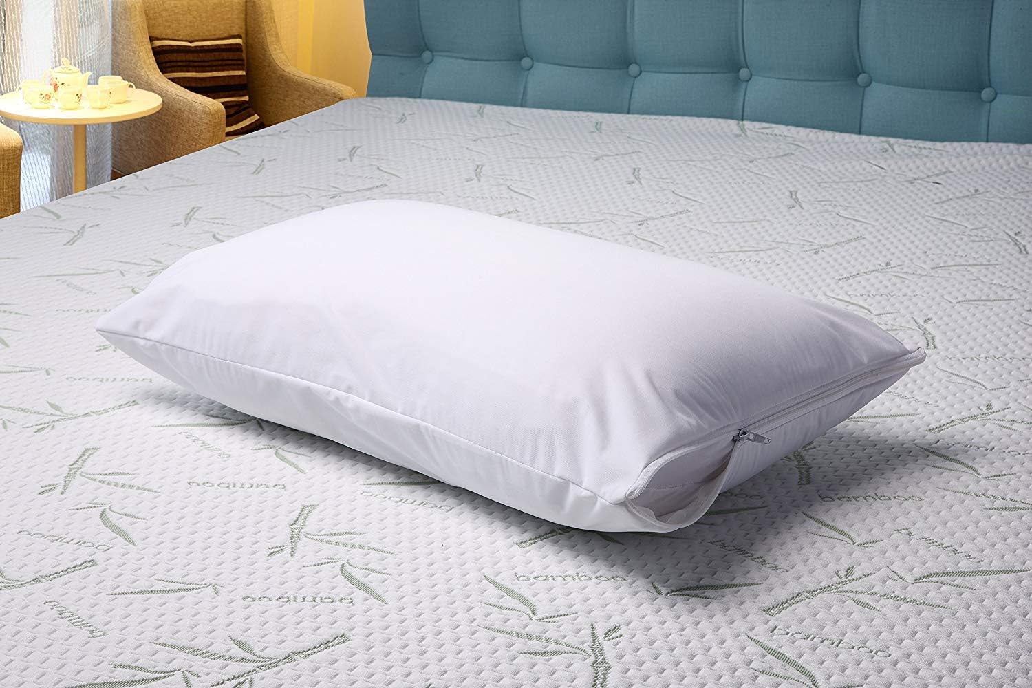 Kitcheniva Bedding Bug Proof Zippered Pillow Encasement Waterproof