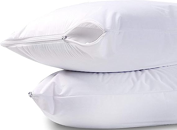 Kitcheniva Bedding Bug Proof Zippered Pillow Encasement Waterproof