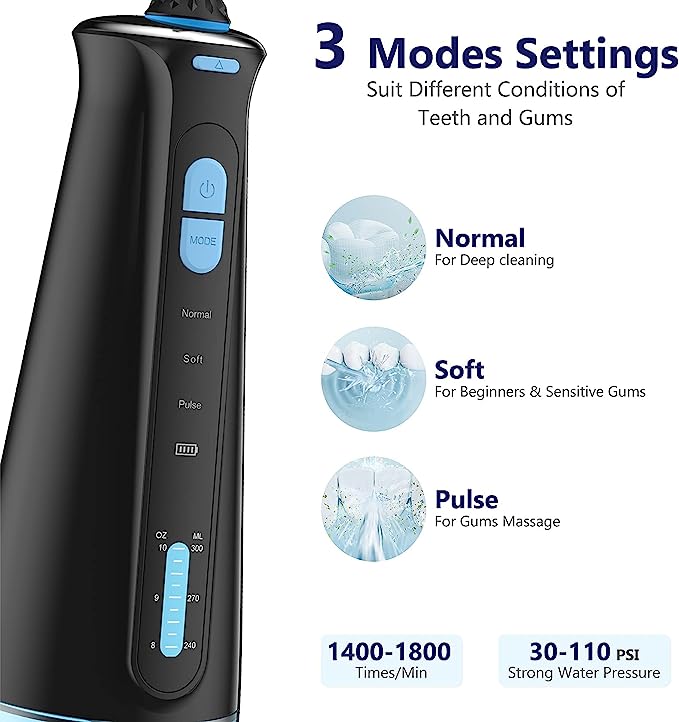 Kitcheniva Tooth Care Cordless Water Flosser Dental Oral Irrigator