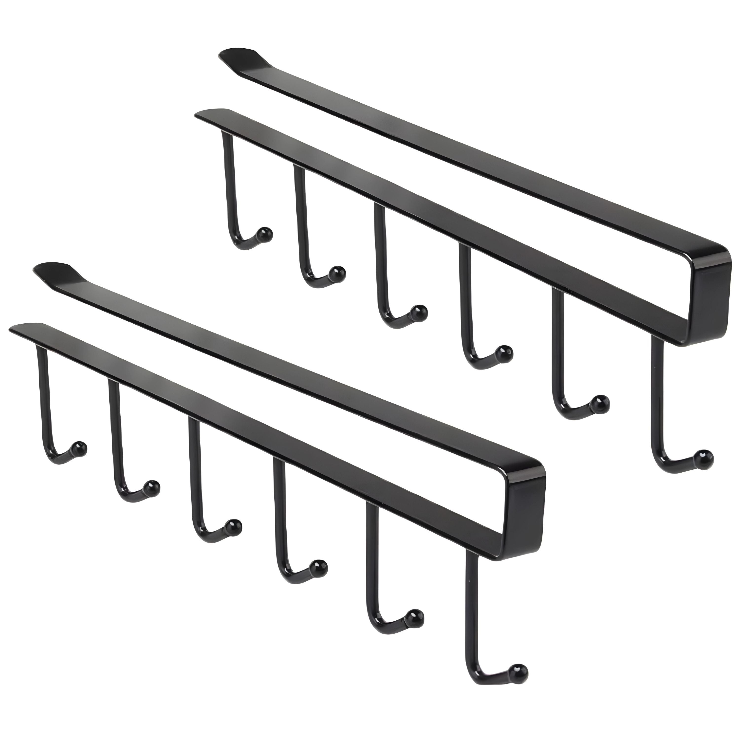 Kitcheniva Under-Shelf Mug Holder Rack 2 Pack