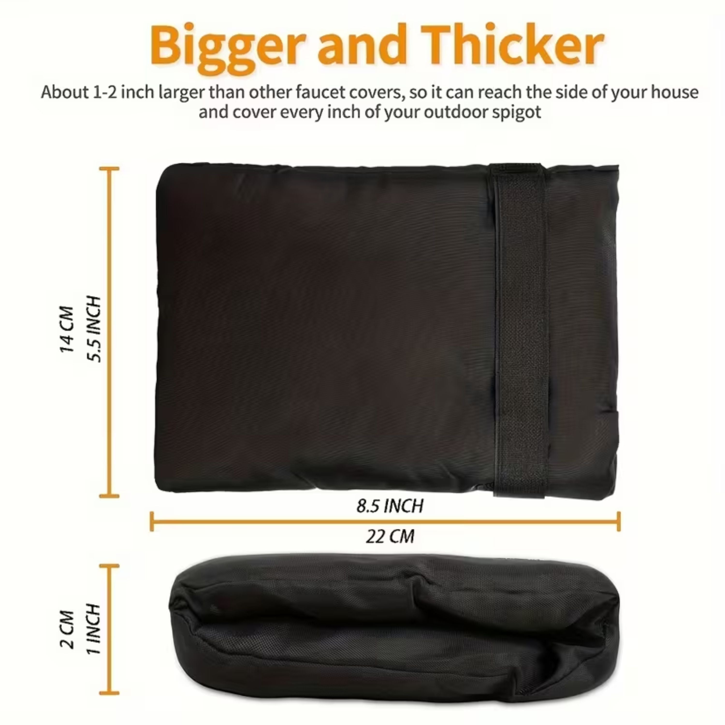 Kitcheniva Weatherproof Anti-Freeze Faucet Covers 2 Pcs