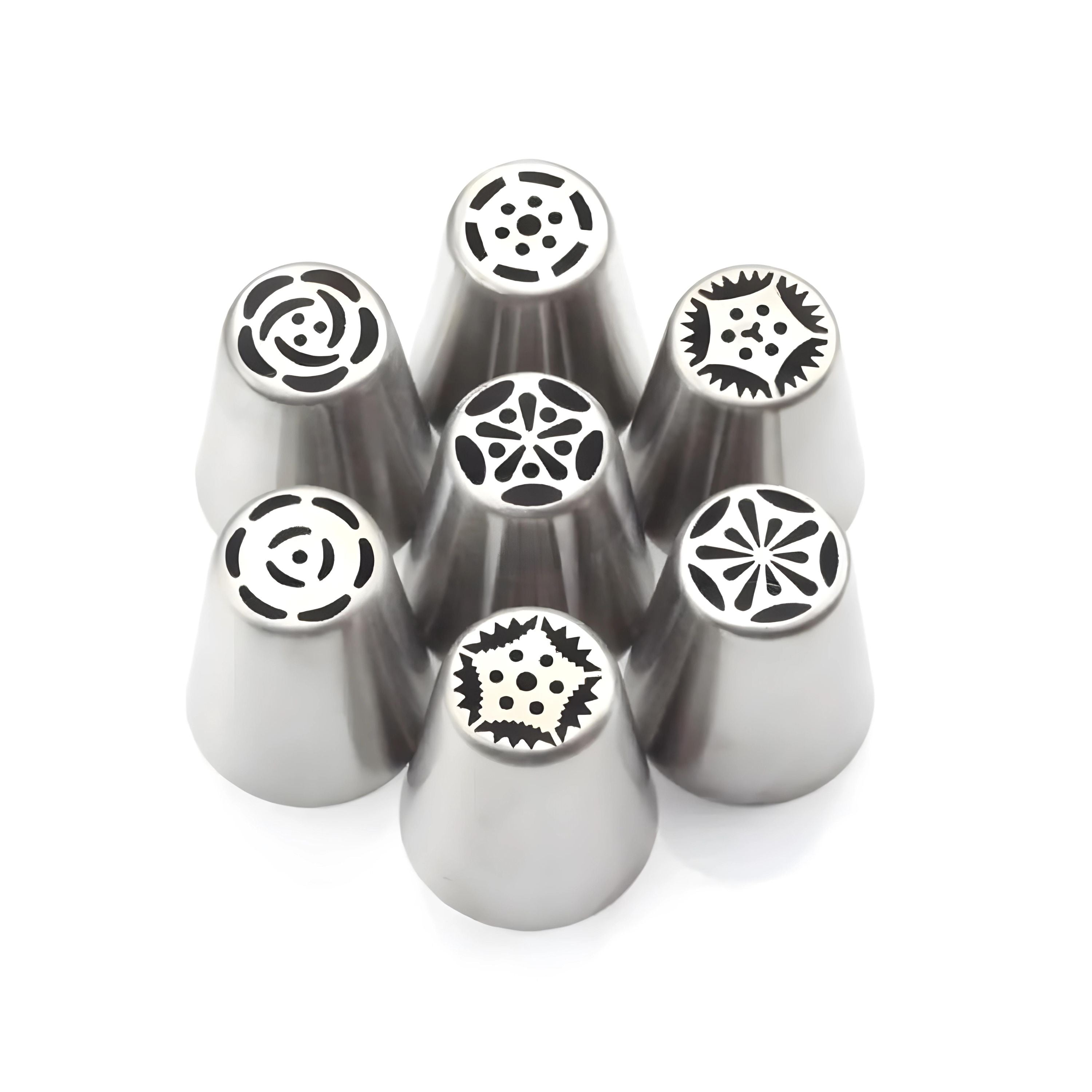 Kitcheniva 7 Pcs Russian Flower Icing Piping Nozzles Set