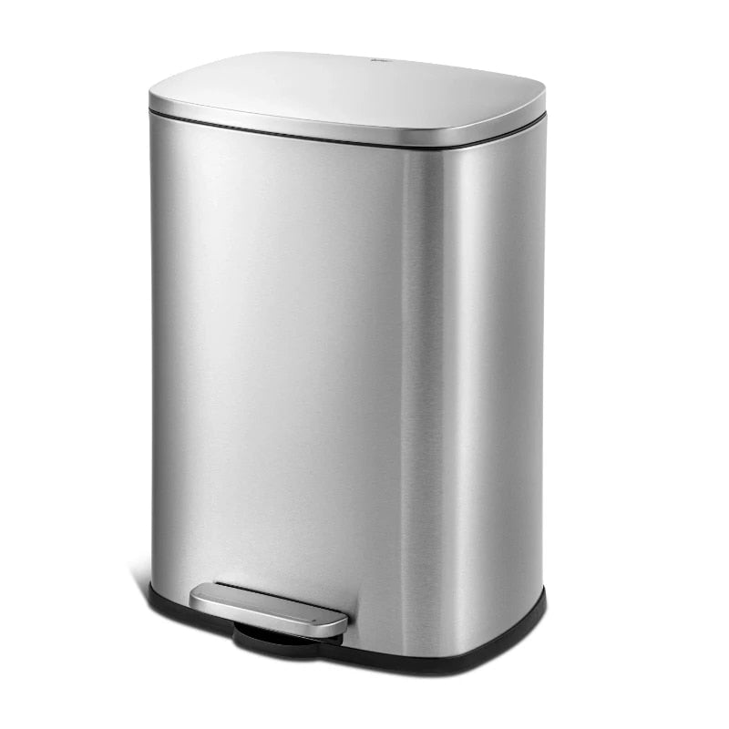 Kitcheniva Stainless Steel Step On Trash Can 13.2 Gallon