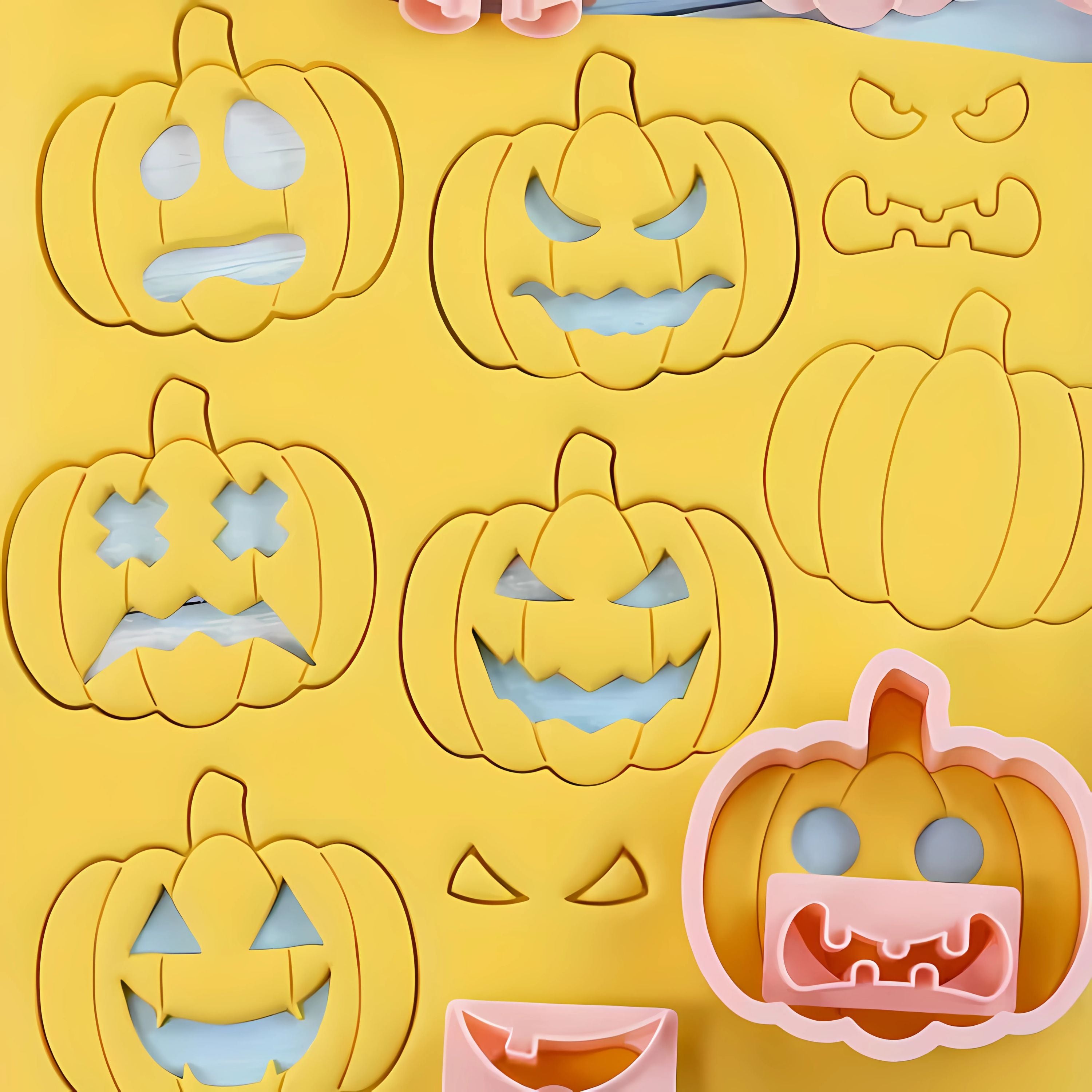 Kitcheniva Halloween Pumpkin Cookie Cutter Set 9 pcs
