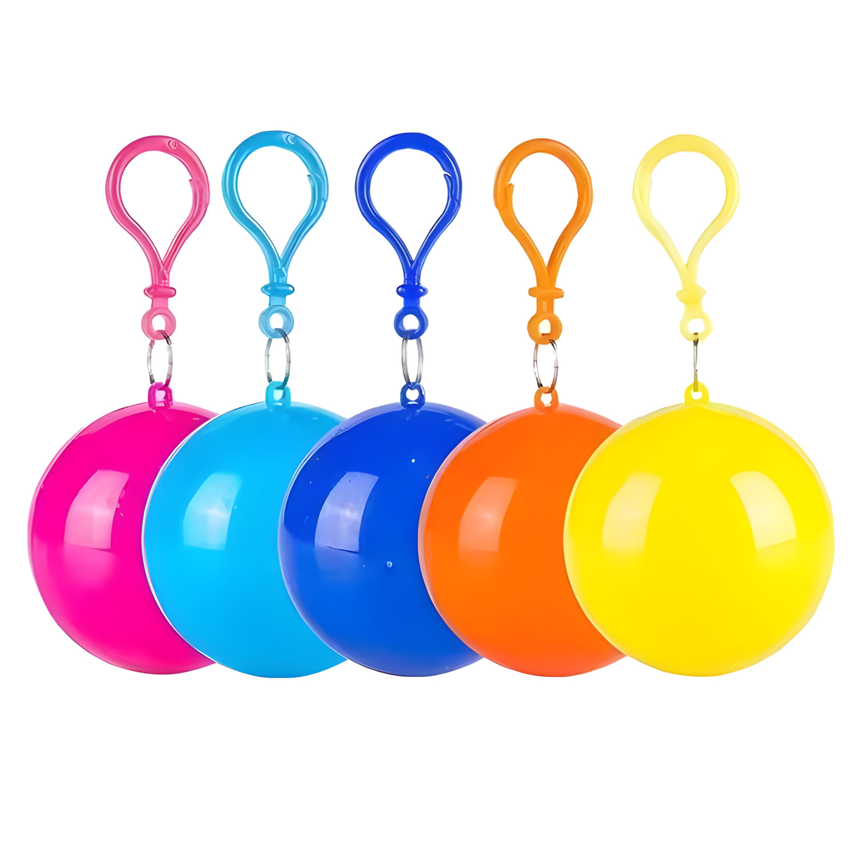 Portable Disposable Raincoat Keychain for Camping, Travel, Outdoors, School 3 Pcs
