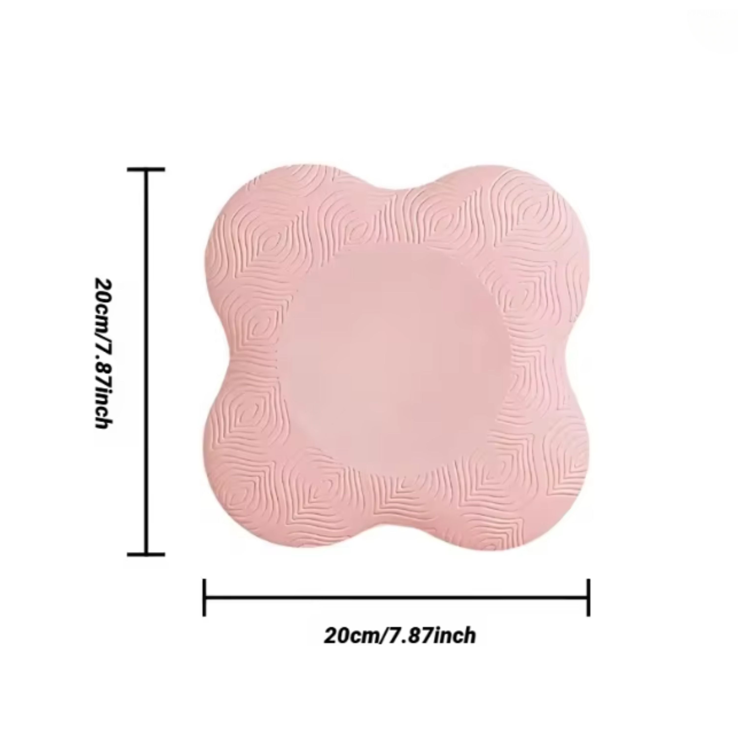 Anti Slip Yoga Kneeling Protective Pad 2 Pcs Pink