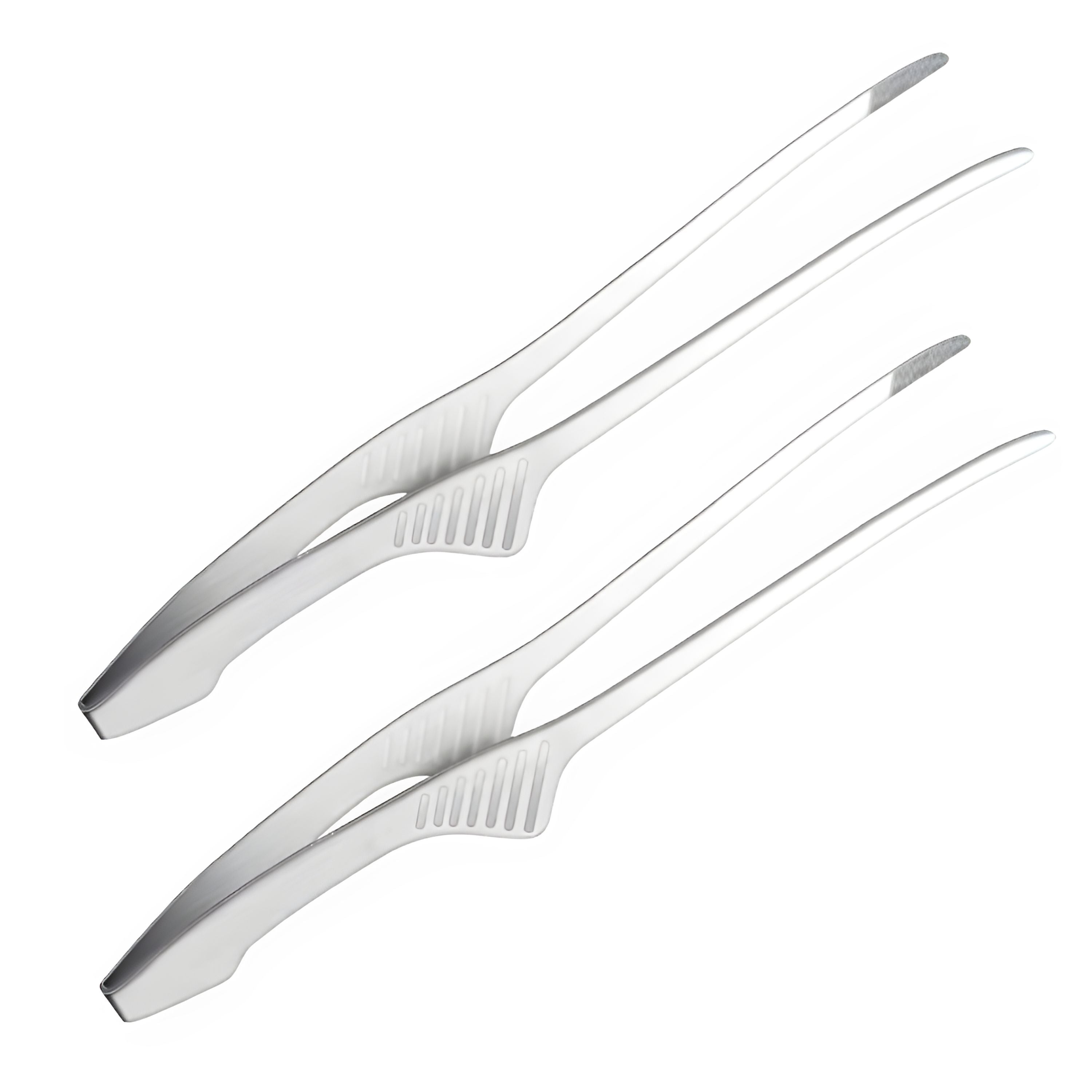 Kitcheniva Stainless Steel BBQ Tongs – Non-Slip Cooking Utensil for Grilling, Serving, Salad, Camping, Buffet