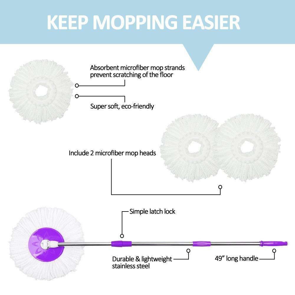 Microfiber Magic 360° Easy Spinning Floor Mop