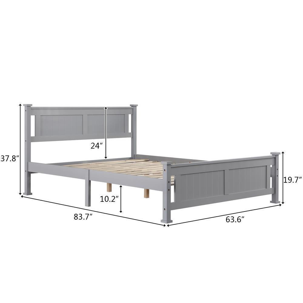 Kitcheniva Twin Size Bed Frame Headboard