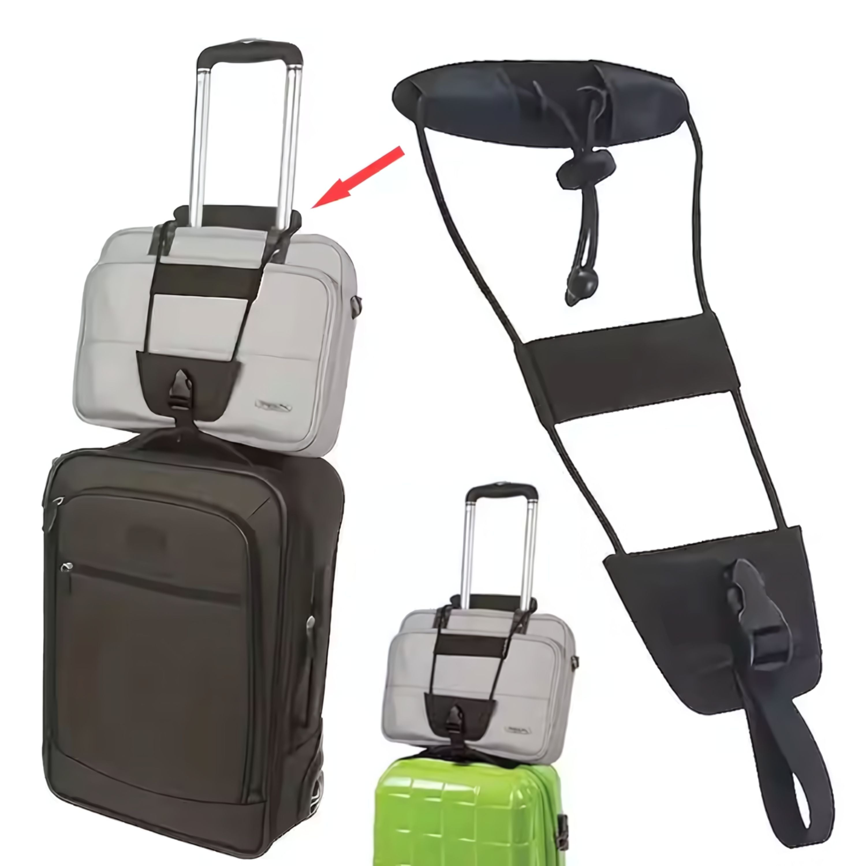 Kitcheniva Luggage Handle Nylon Strap for Extra Bags – Travel Accessory Belt for Holding Additional Bags