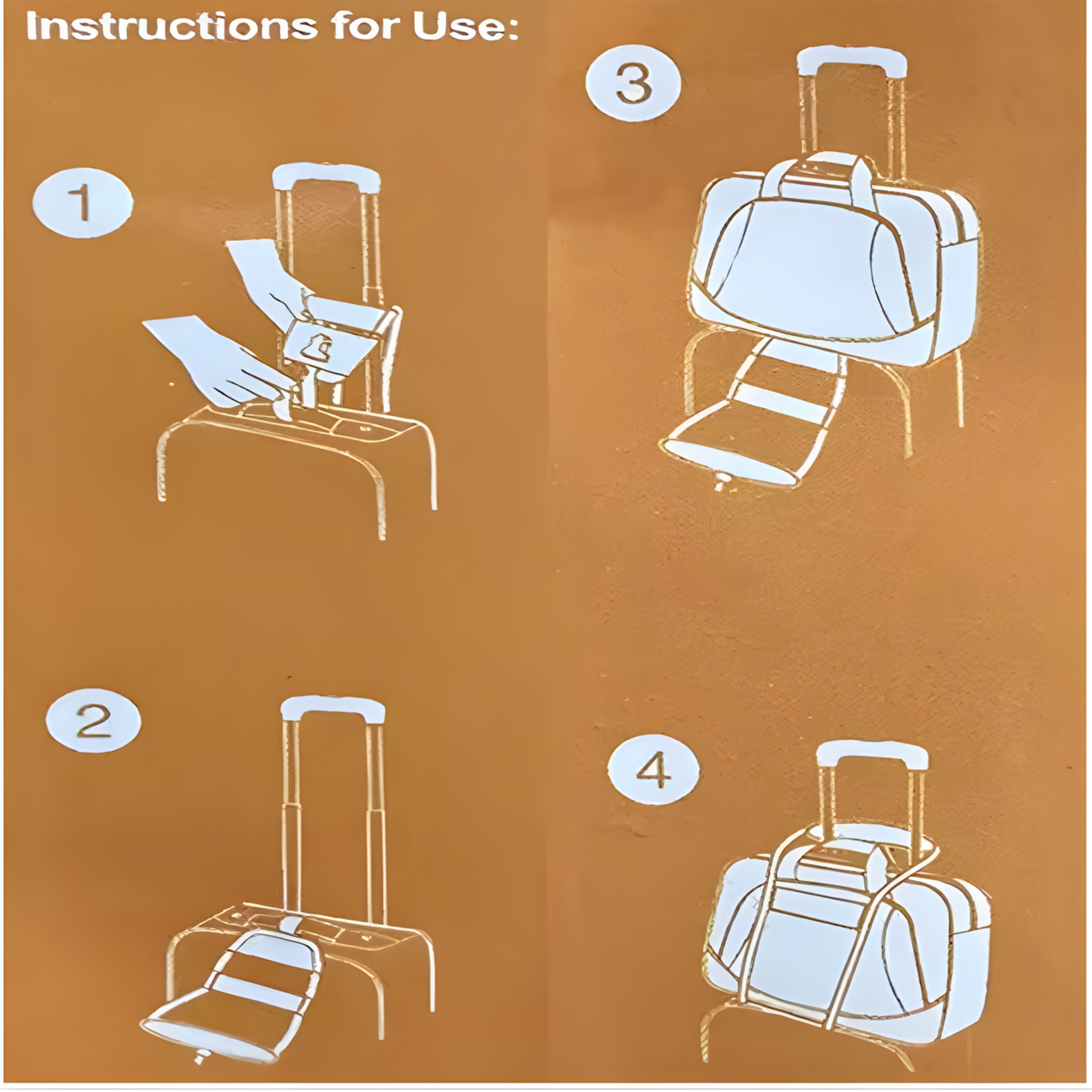 Kitcheniva Luggage Handle Nylon Strap for Extra Bags – Travel Accessory Belt for Holding Additional Bags