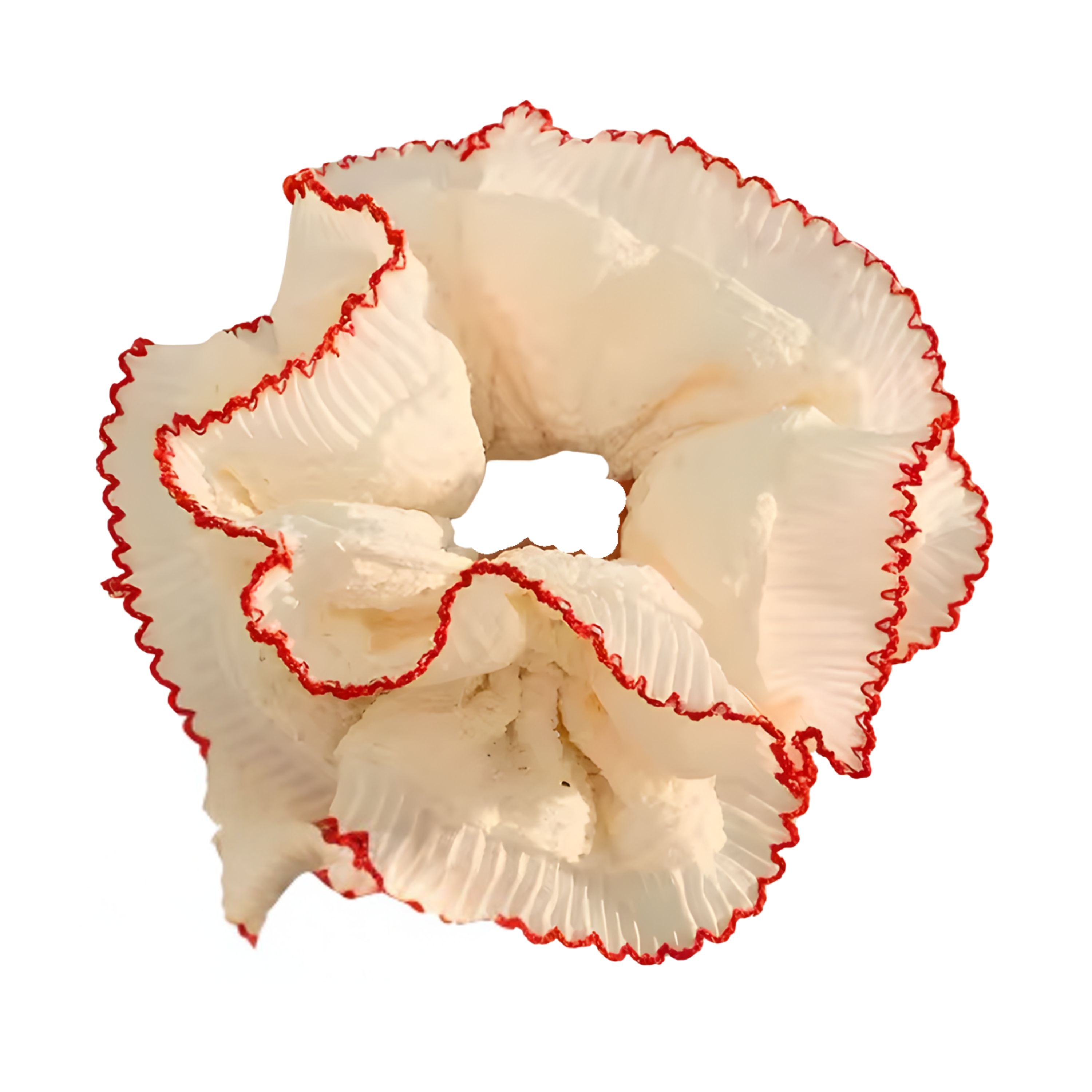 Kitcheniva Large Double-Layer Scrunchie 1 Pcs, Red Lace
