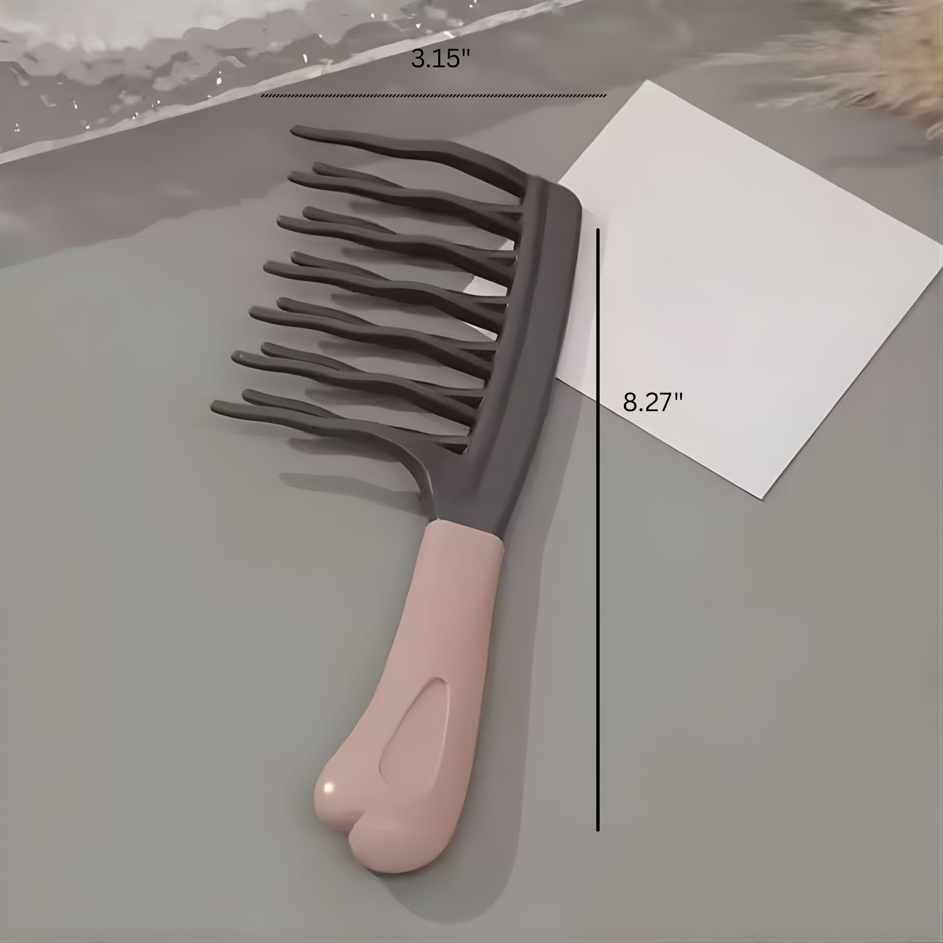 Kitcheniva Dual Wide Tooth Detangling Hair Comb 1 Pcs, Gray