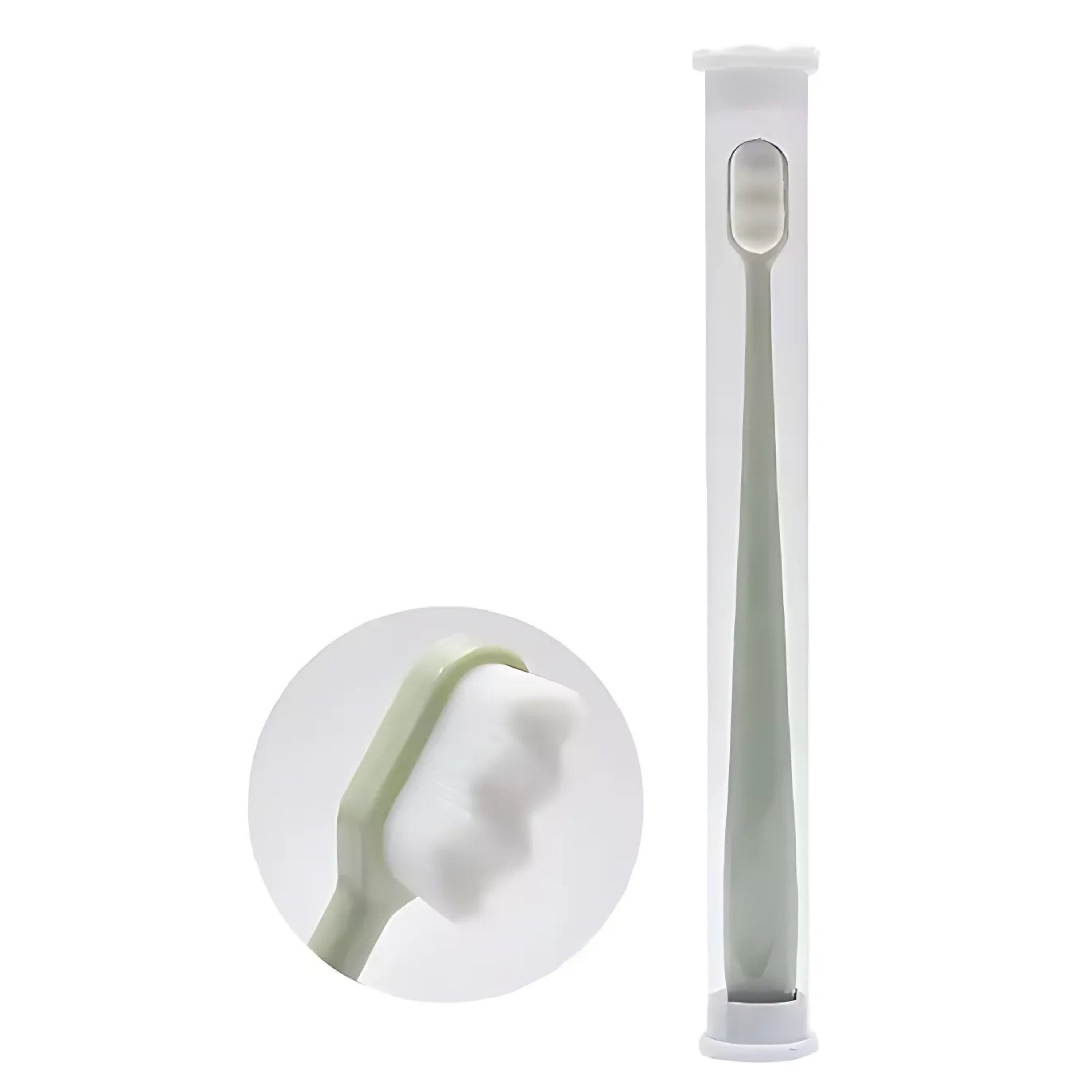 Kitcheniva 5 Pack Ultra-Fine Bristle Toothbrush for Sensitive Teeth, Green